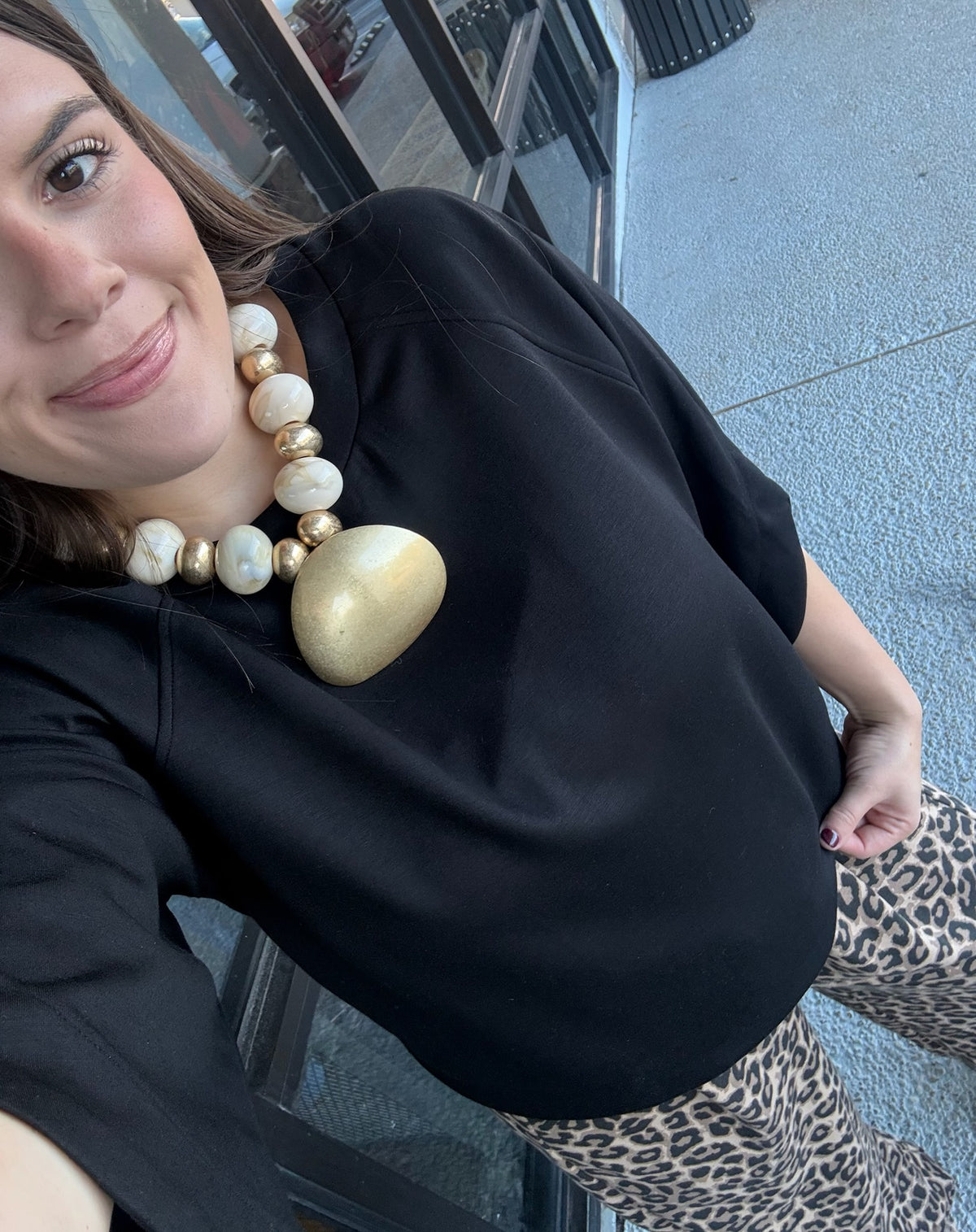 Cozy Little Moments Top - black