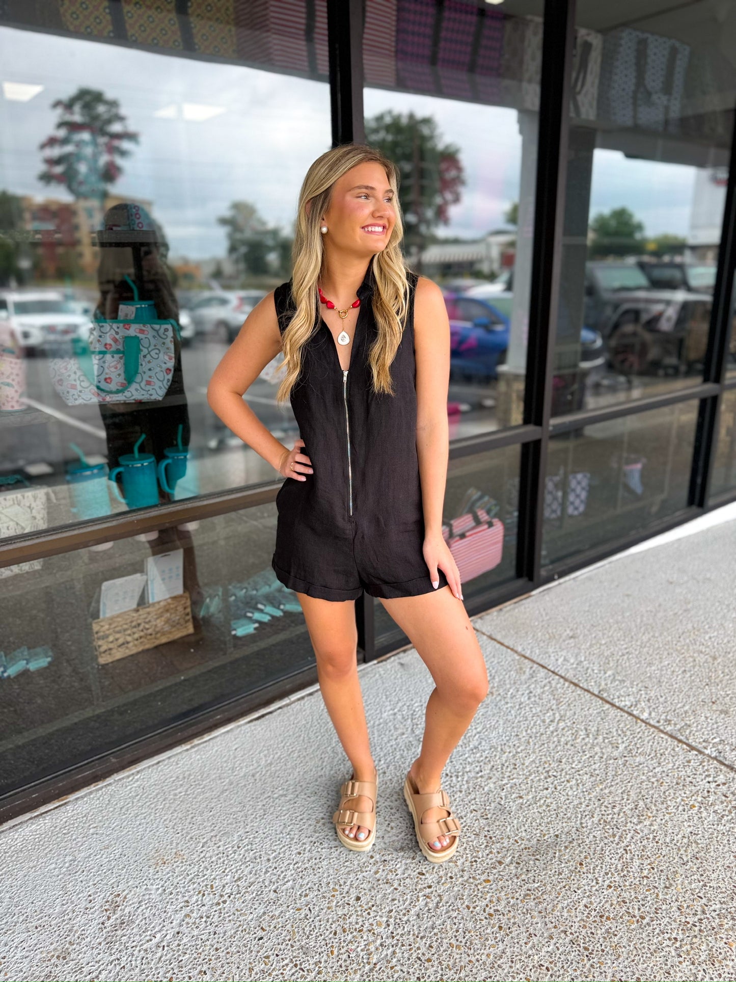 Haisley Zip Up Romper