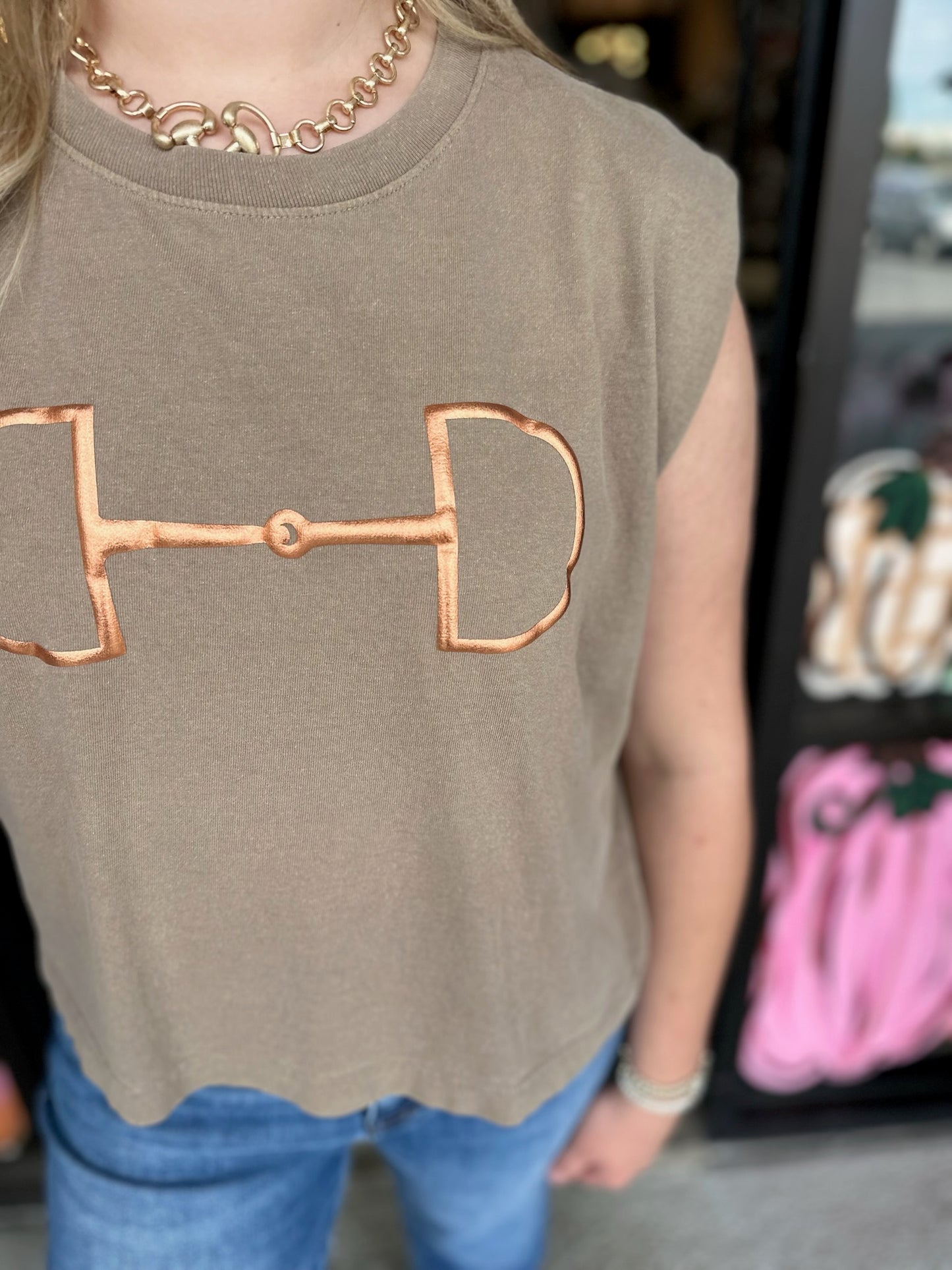 Bit Tee-Taupe