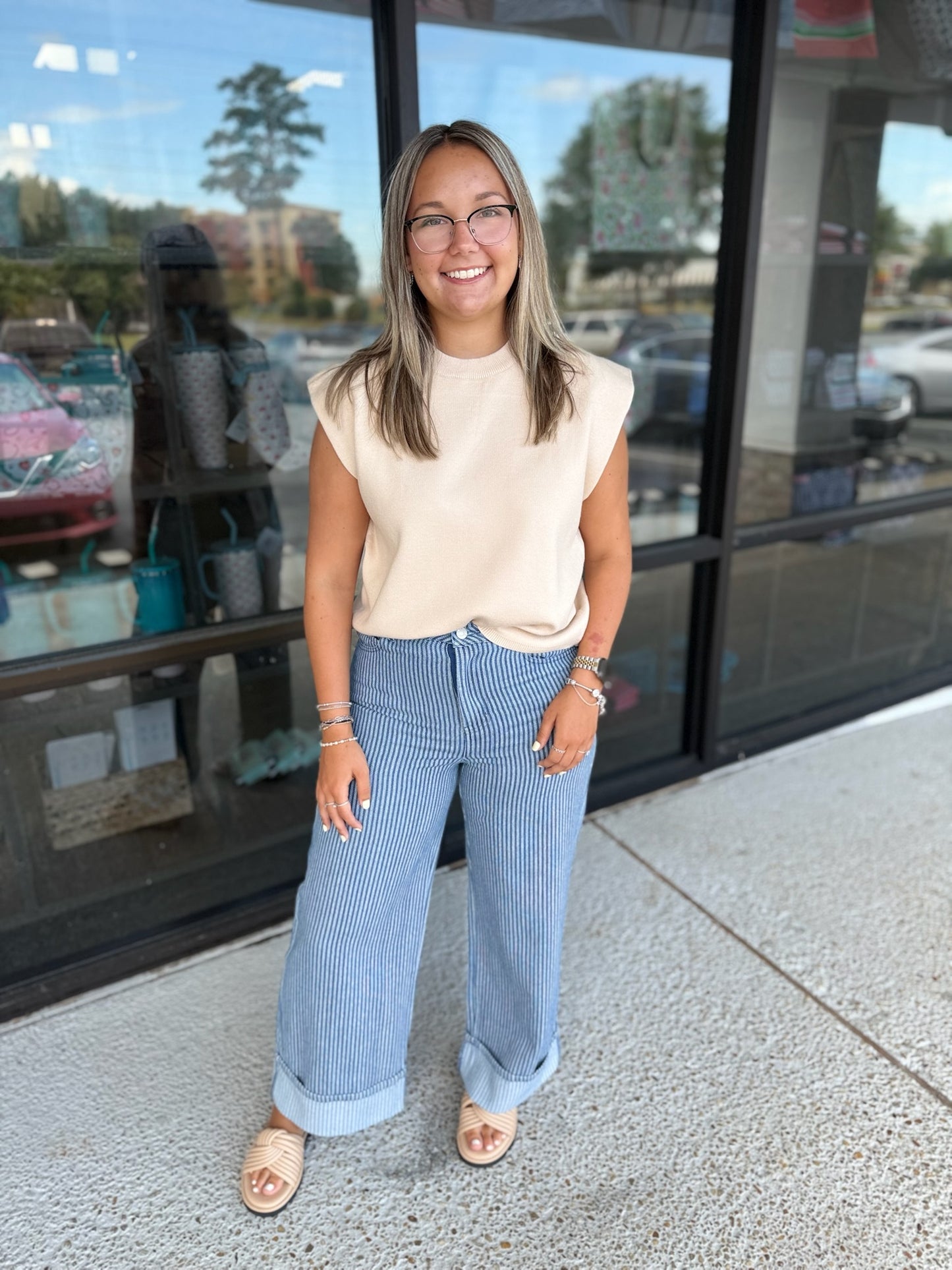 Striped Babe Denim