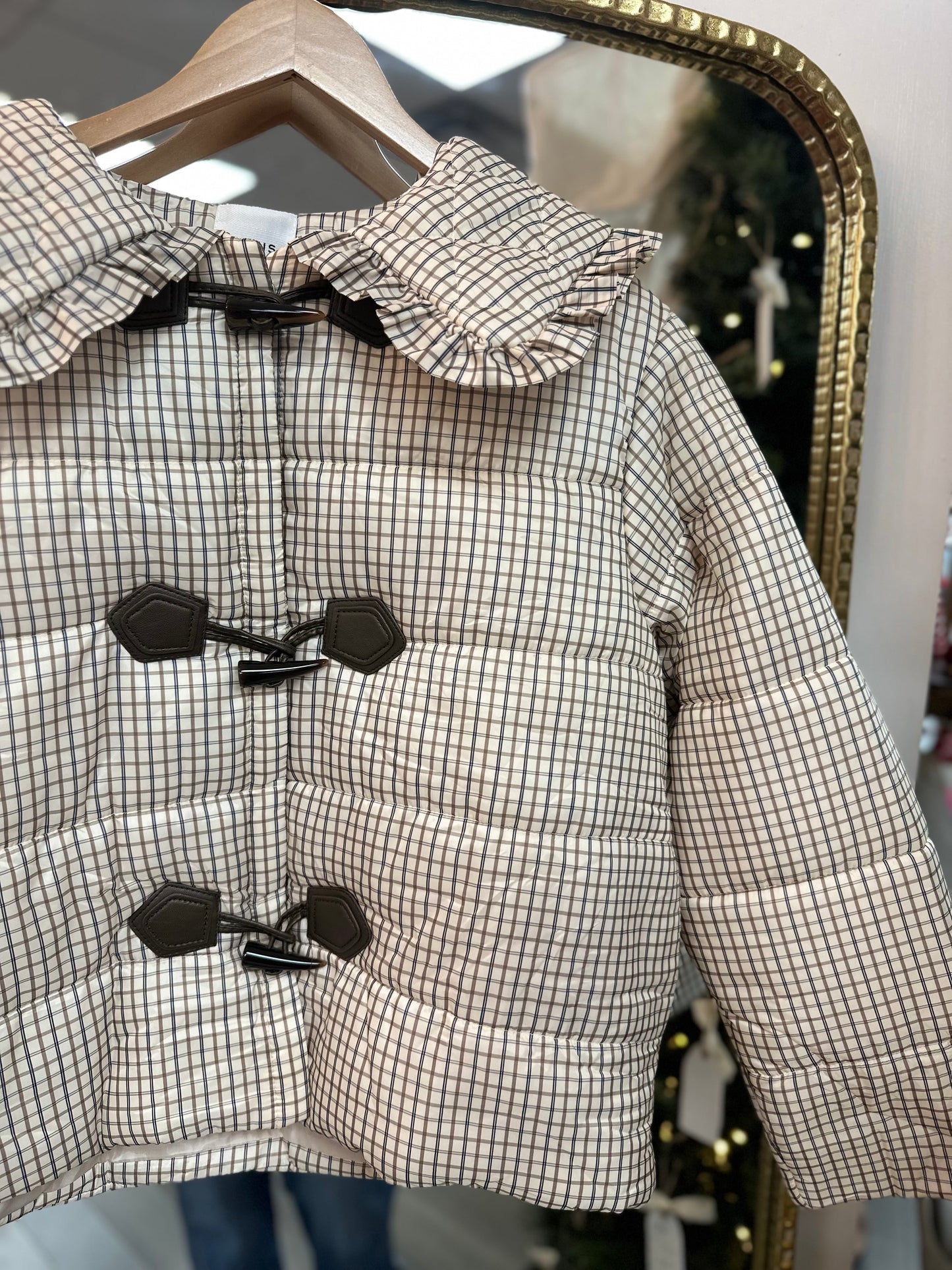 Plaid Puffer Jacket