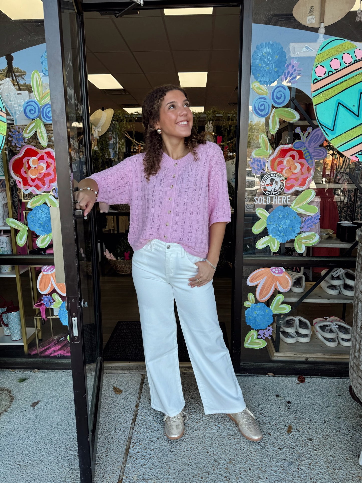 Textured Button up- Ballet