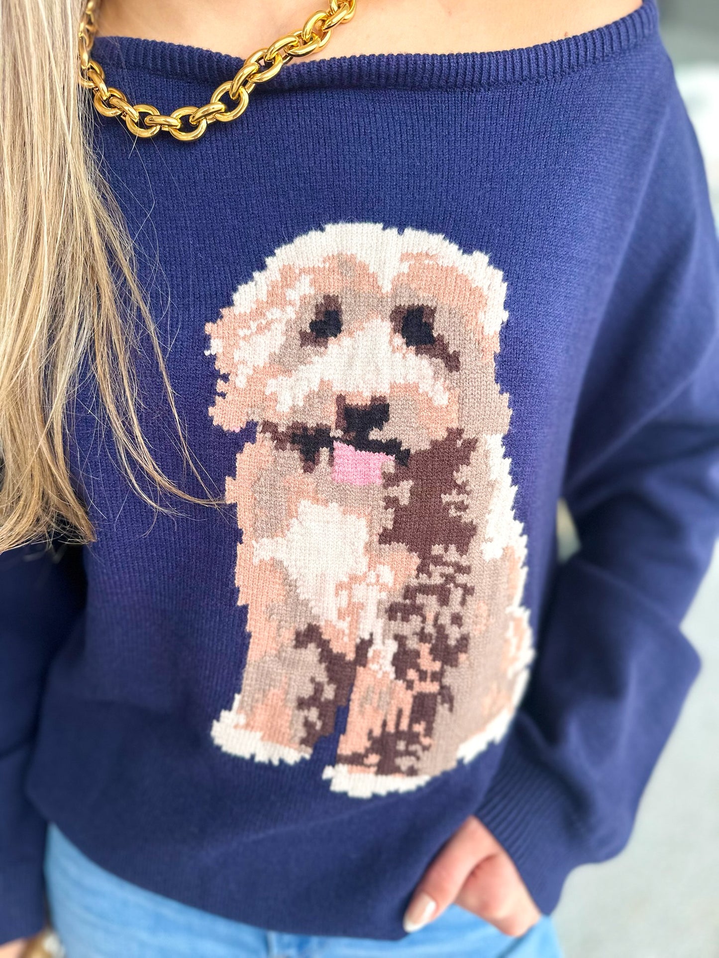 Dog Please-Navy