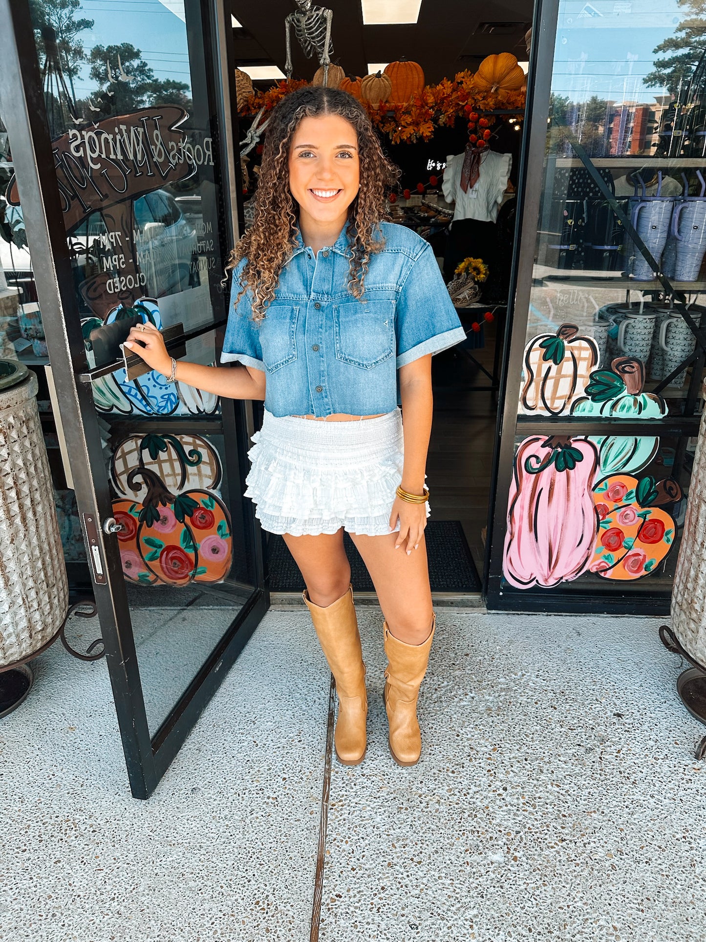 Ruffled Away Skort