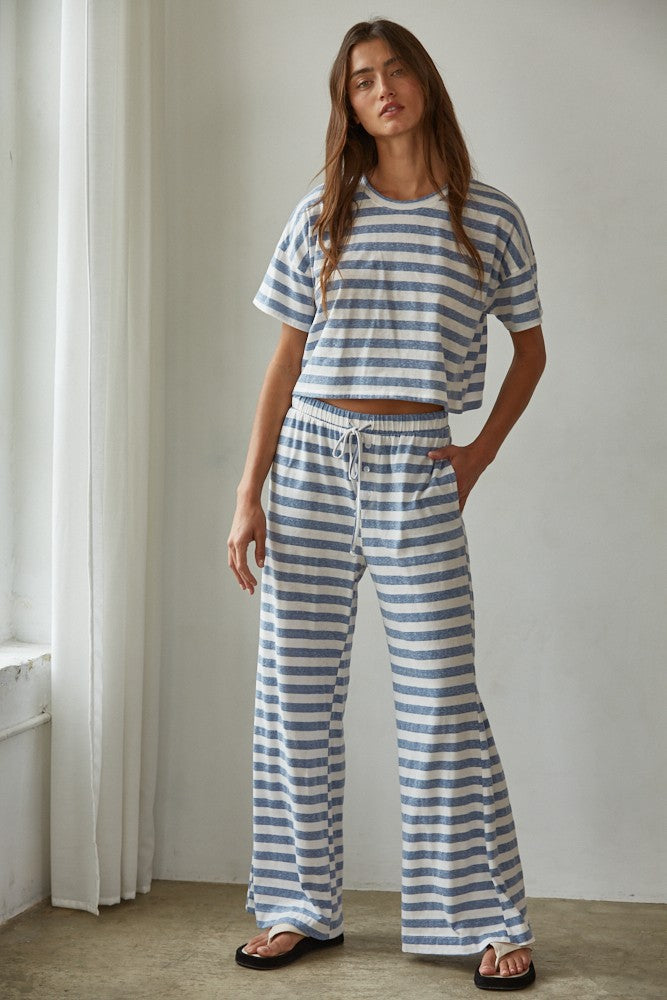 Sterling Striped Crop Set
