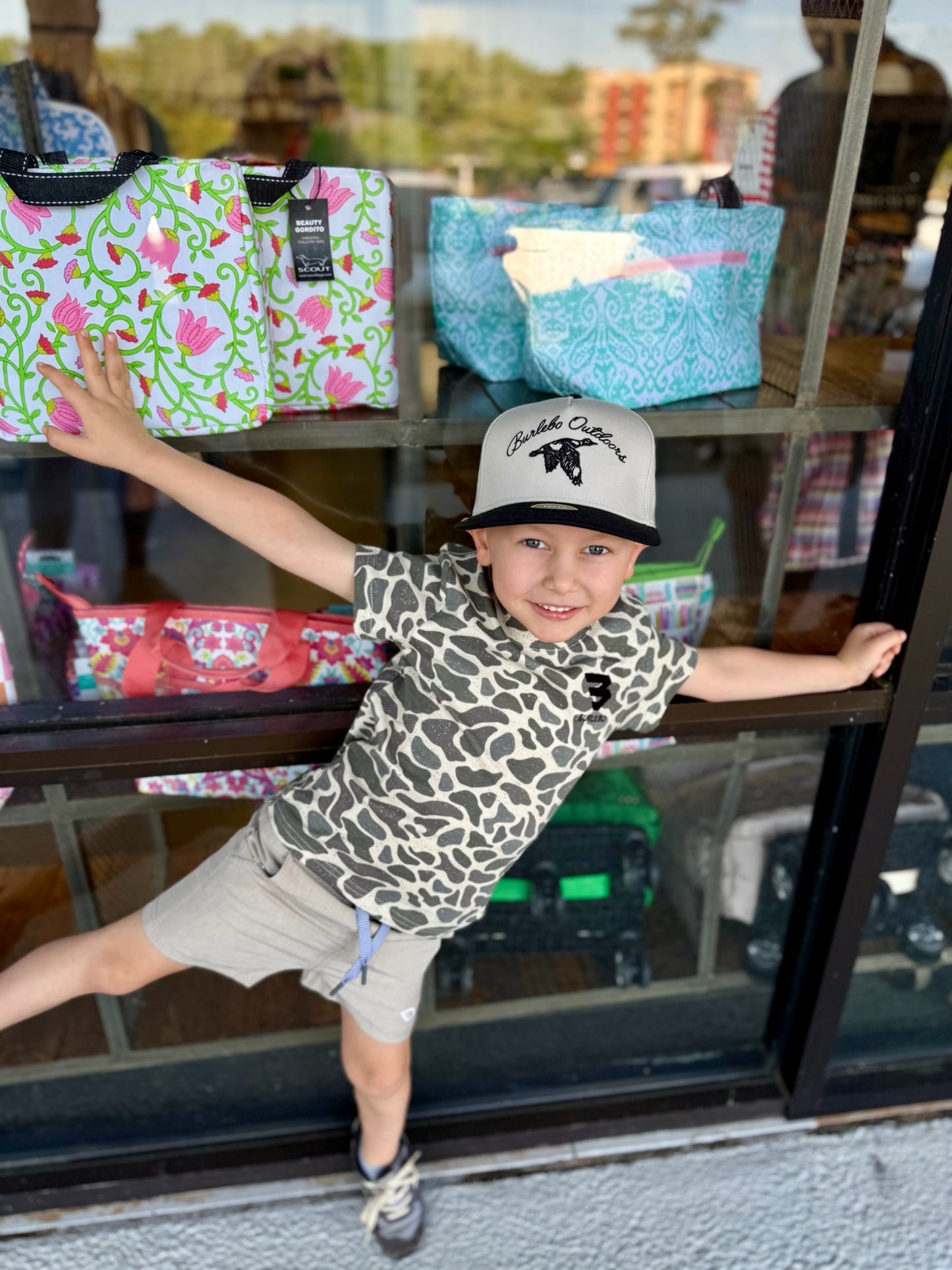 YOUTH classic deer camo flying b tee