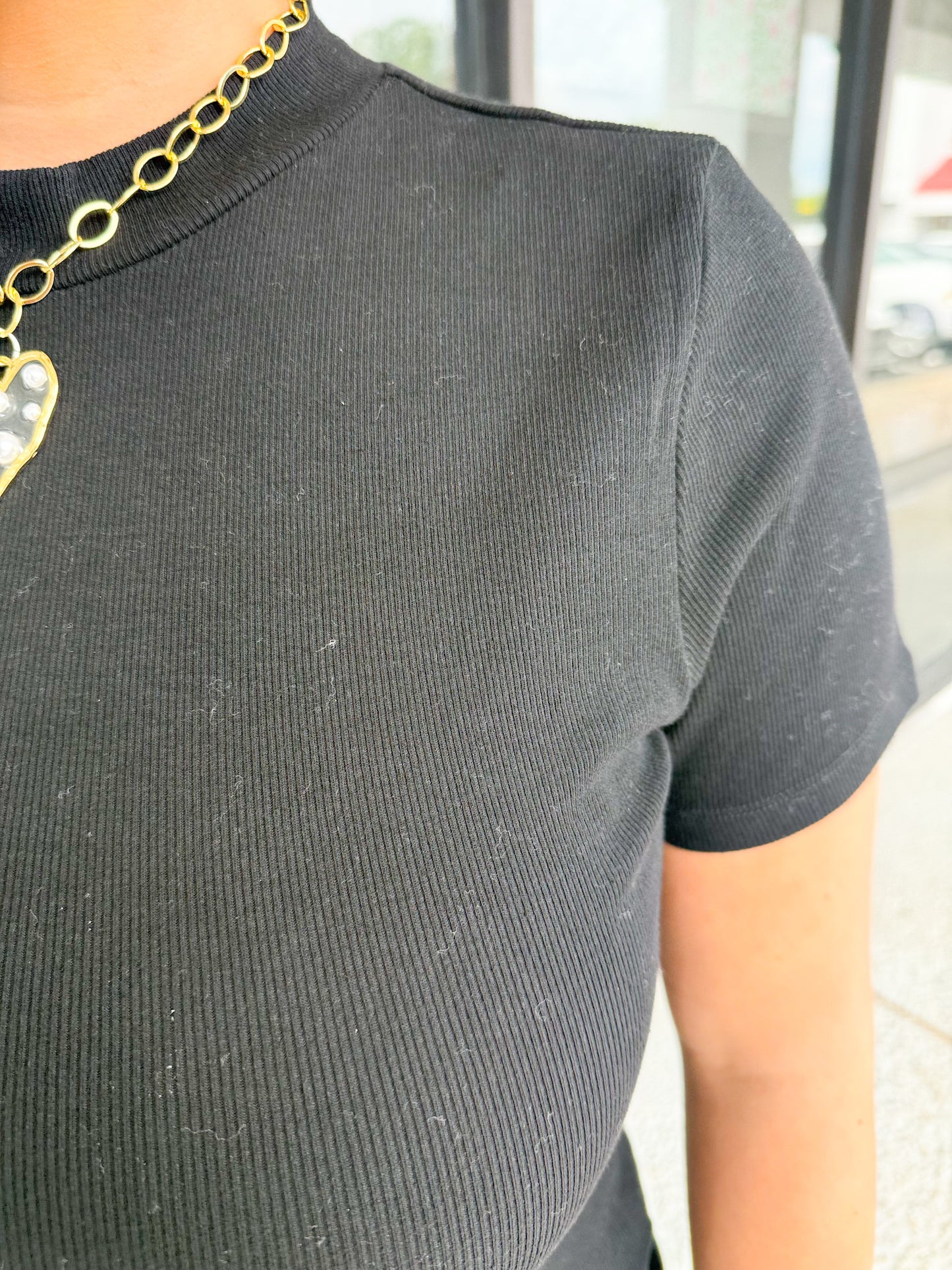 Ribbed Slate Tee