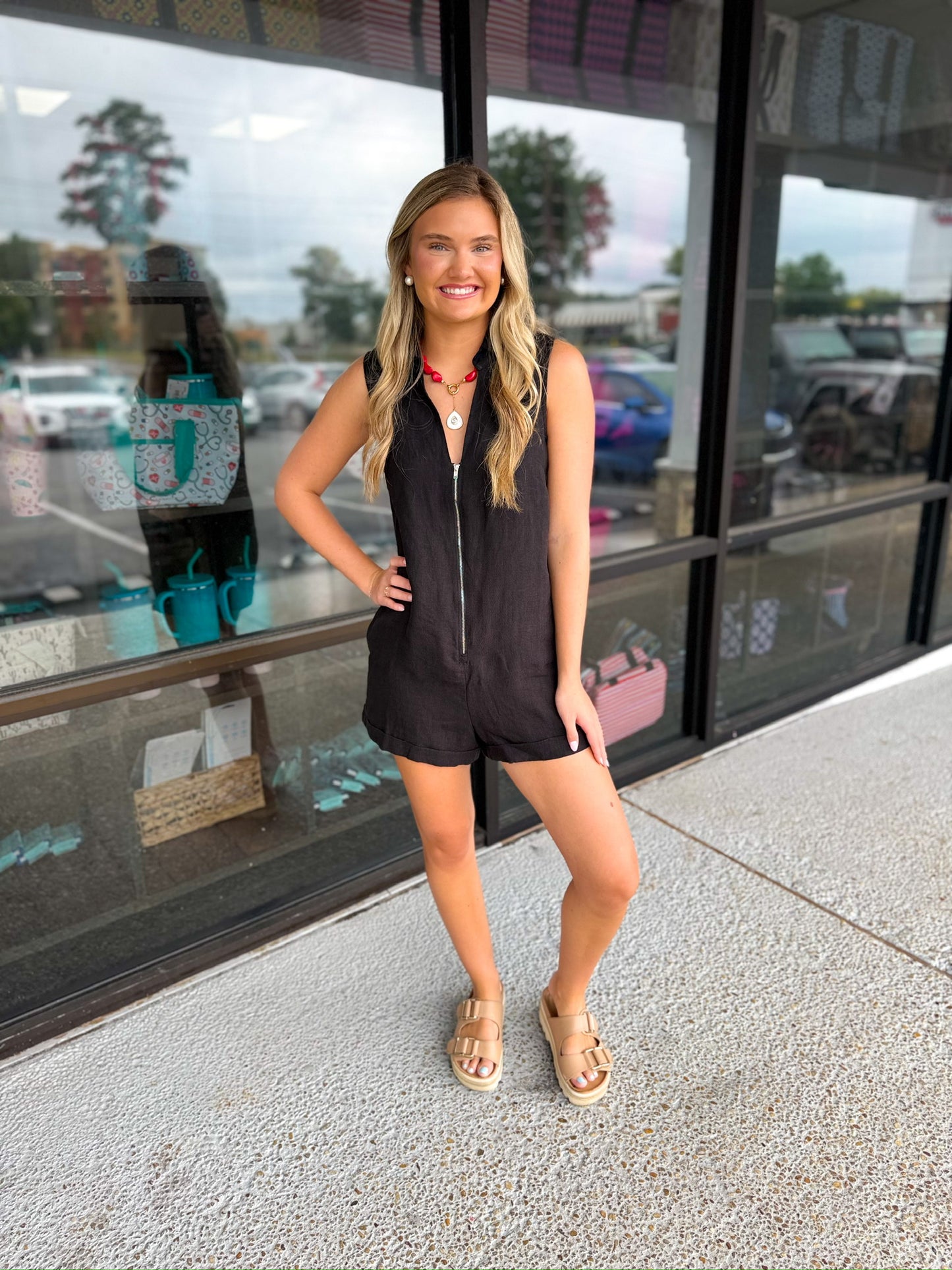 Haisley Zip Up Romper
