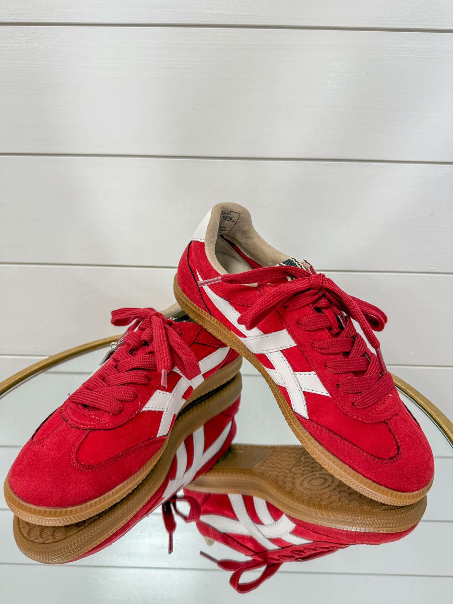 Sasha- Red Suede