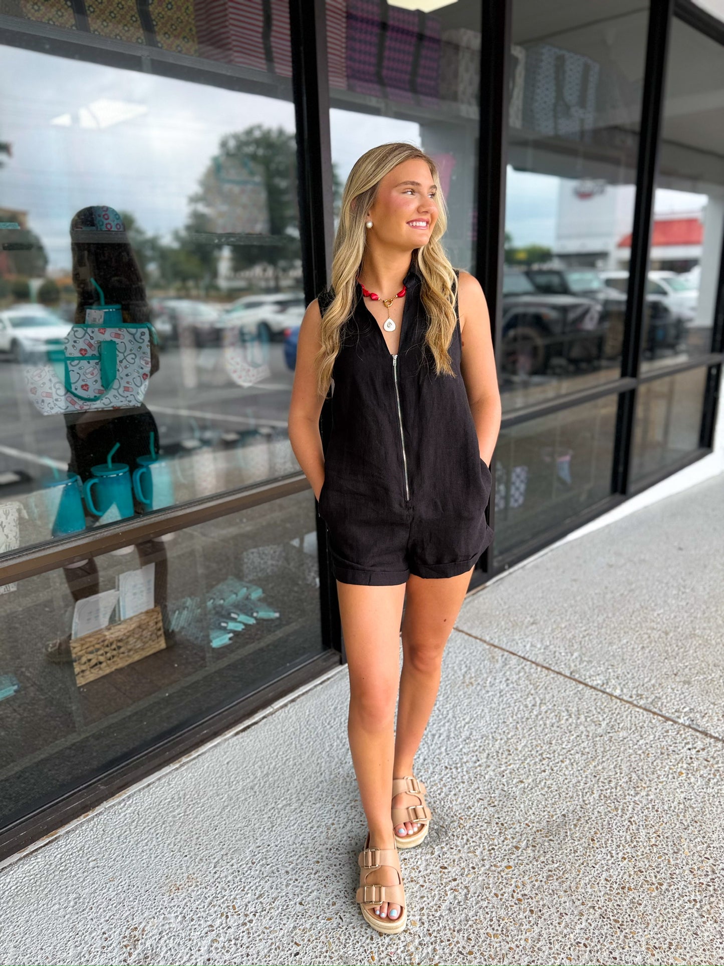 Haisley Zip Up Romper