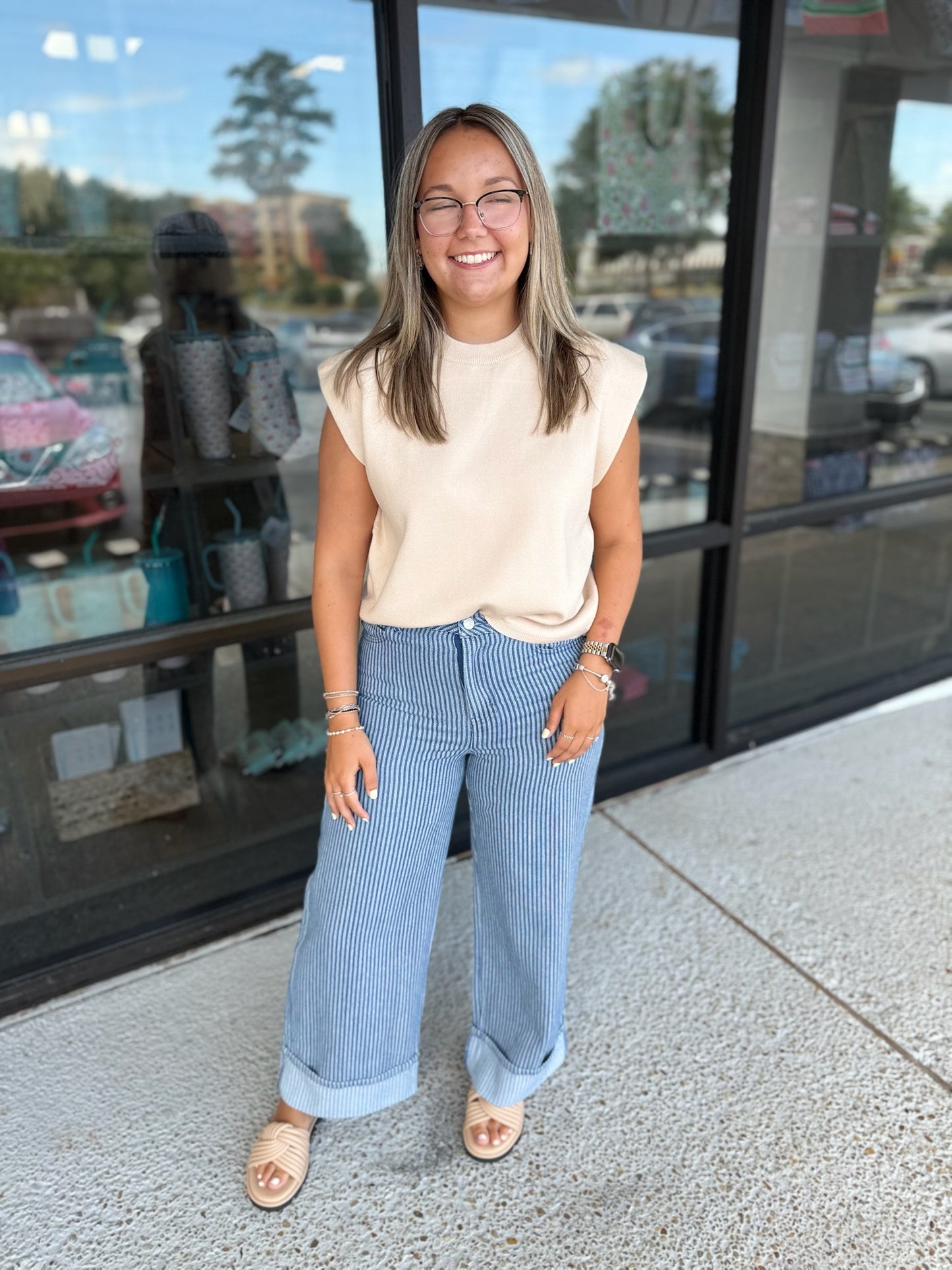 Striped Babe Denim