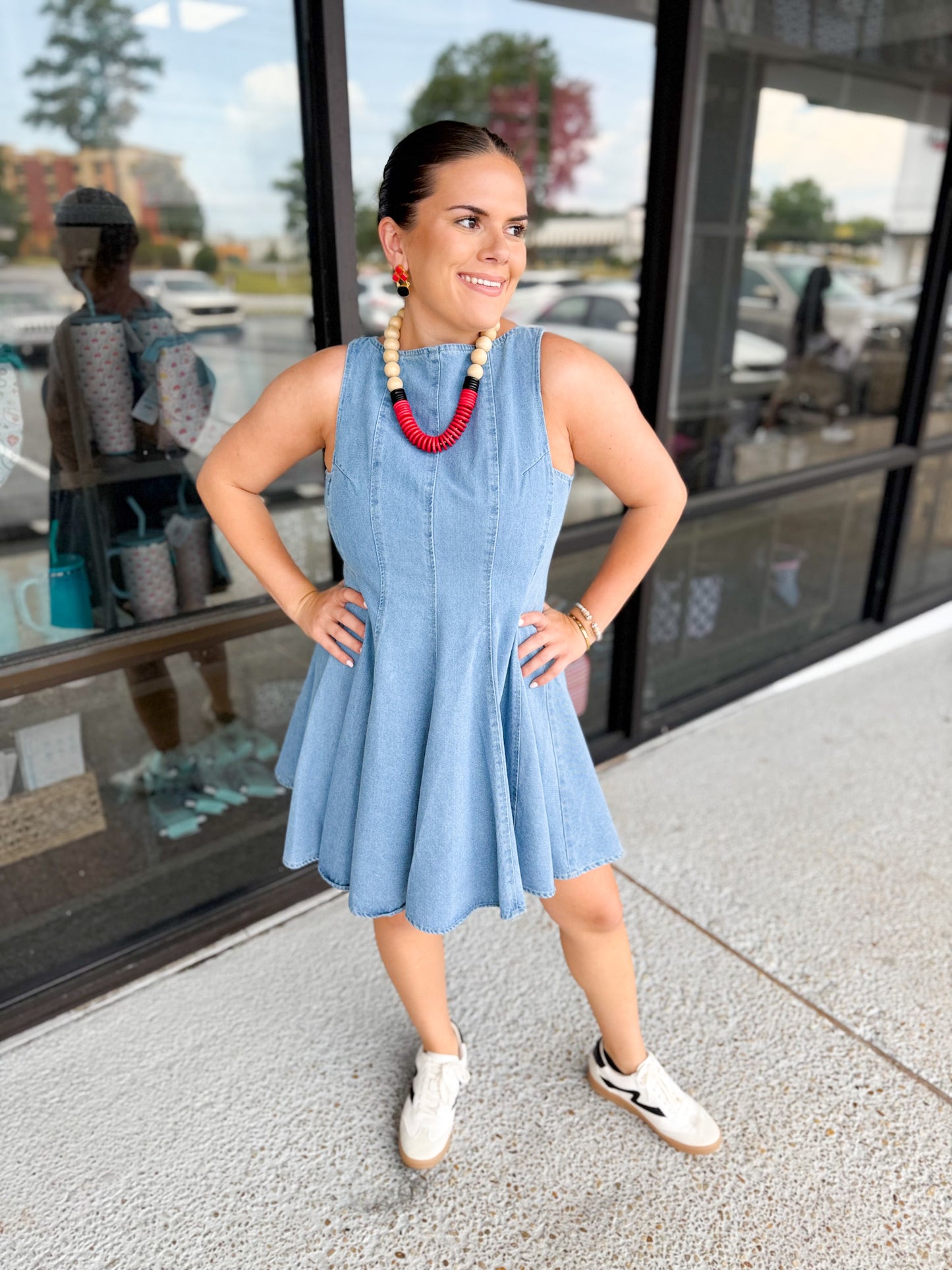 Here I Come Denim Mini