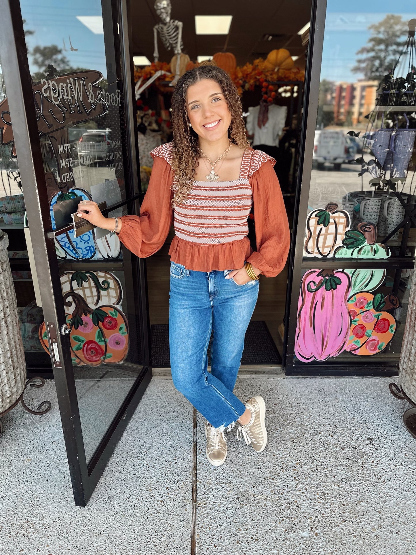 Megan Top-Terracotta