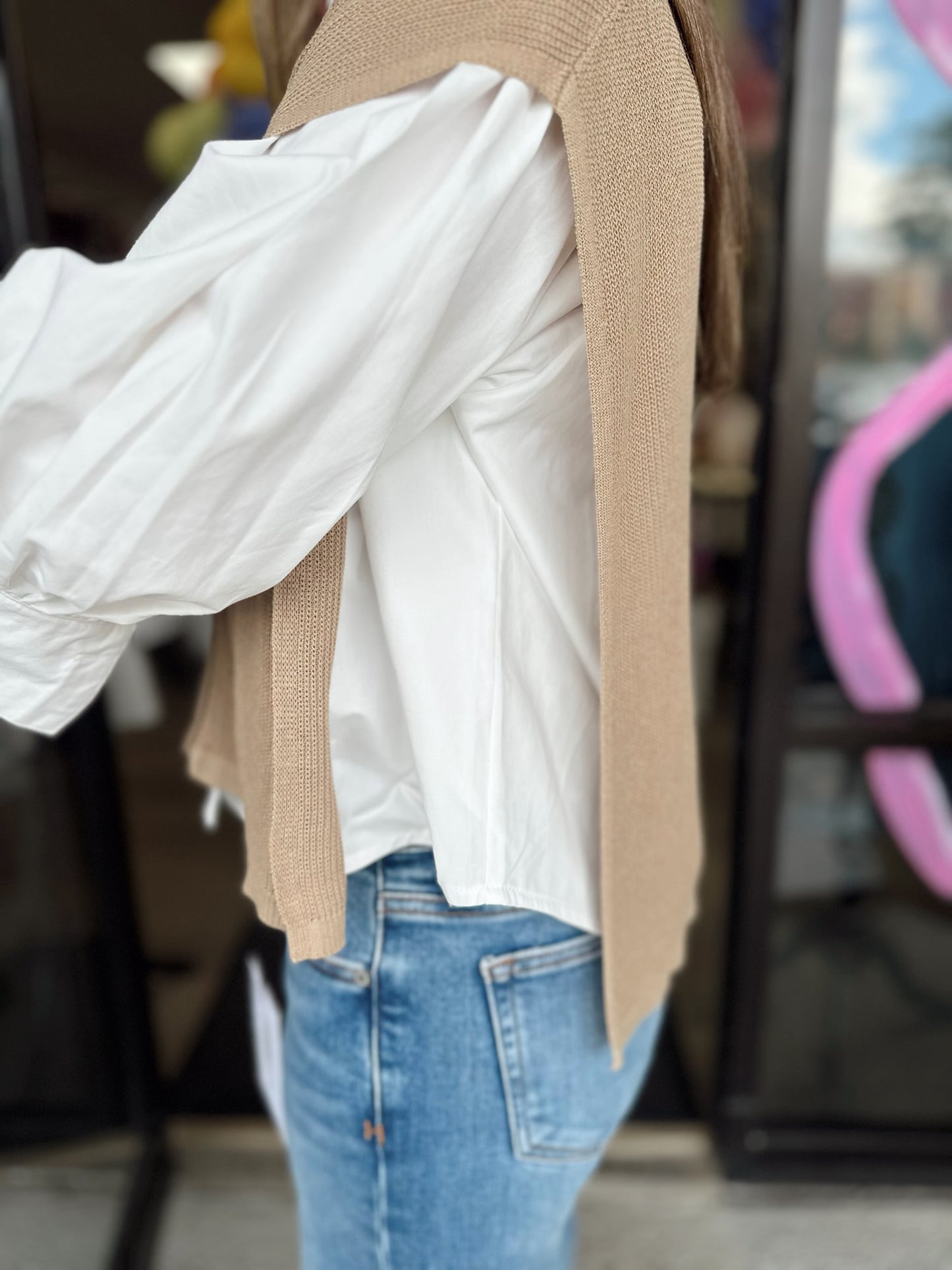Lay Over Top - tan brown