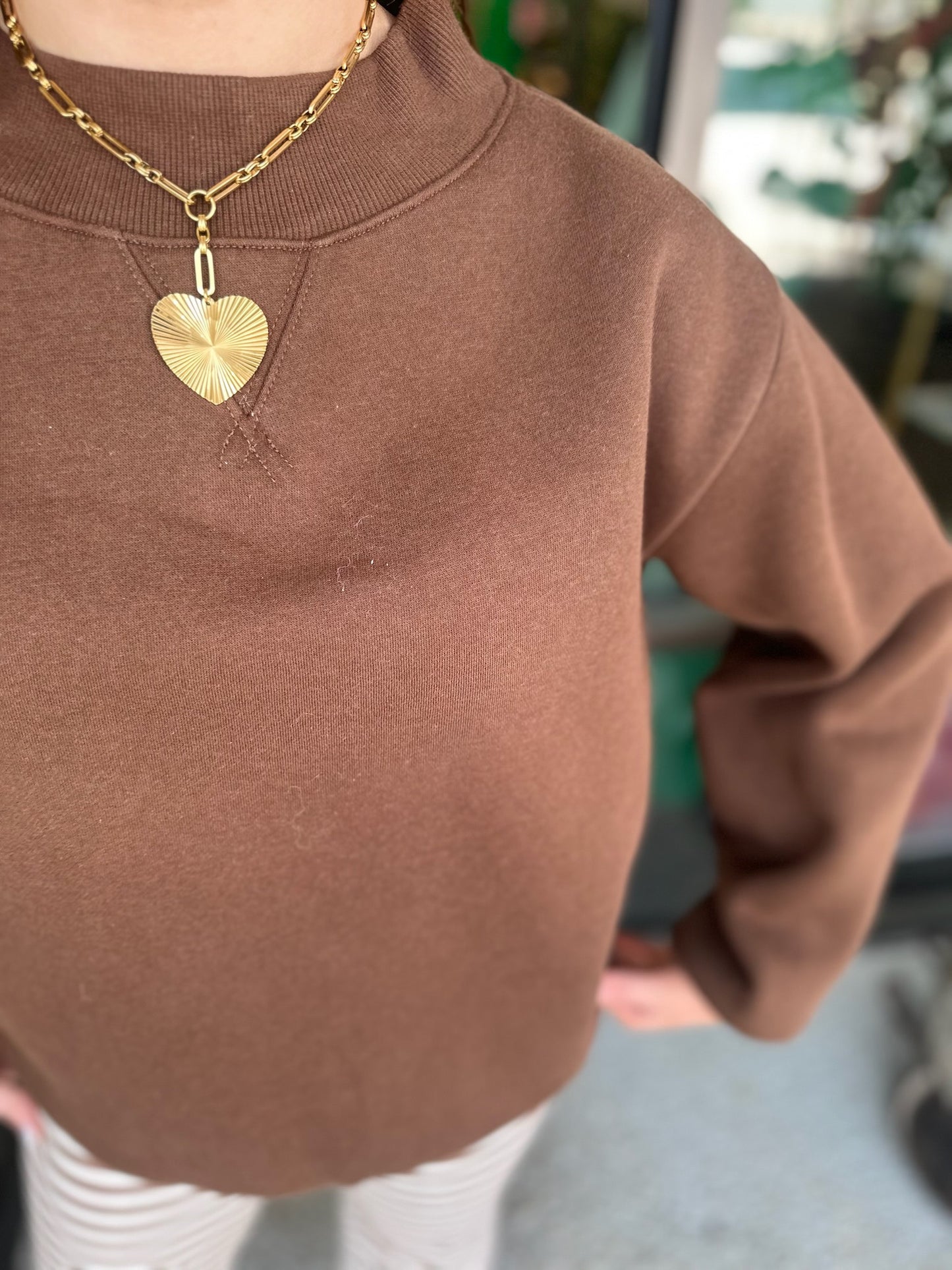 Piper Sweatshirt - Chocolate