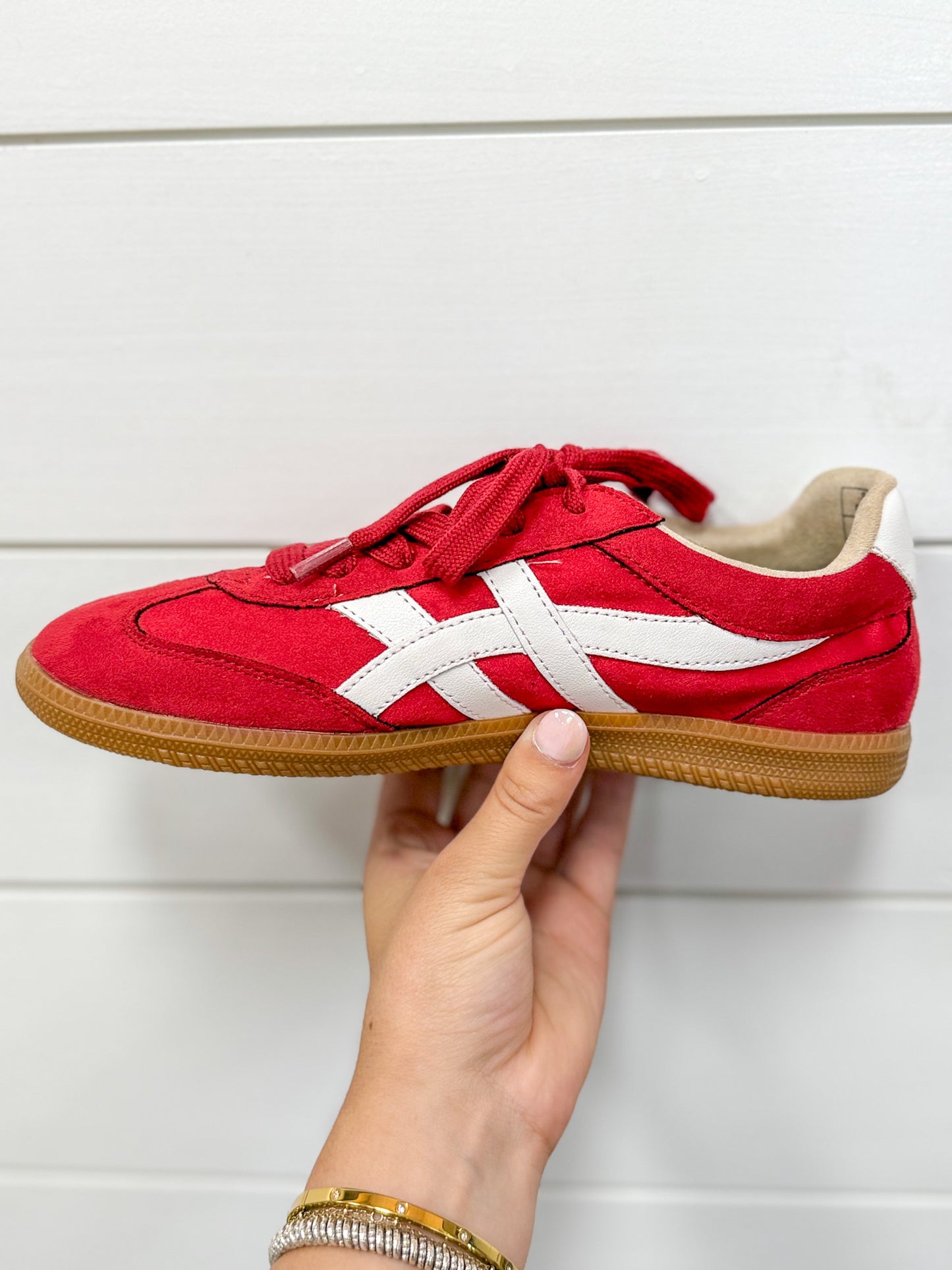 Sasha- Red Suede