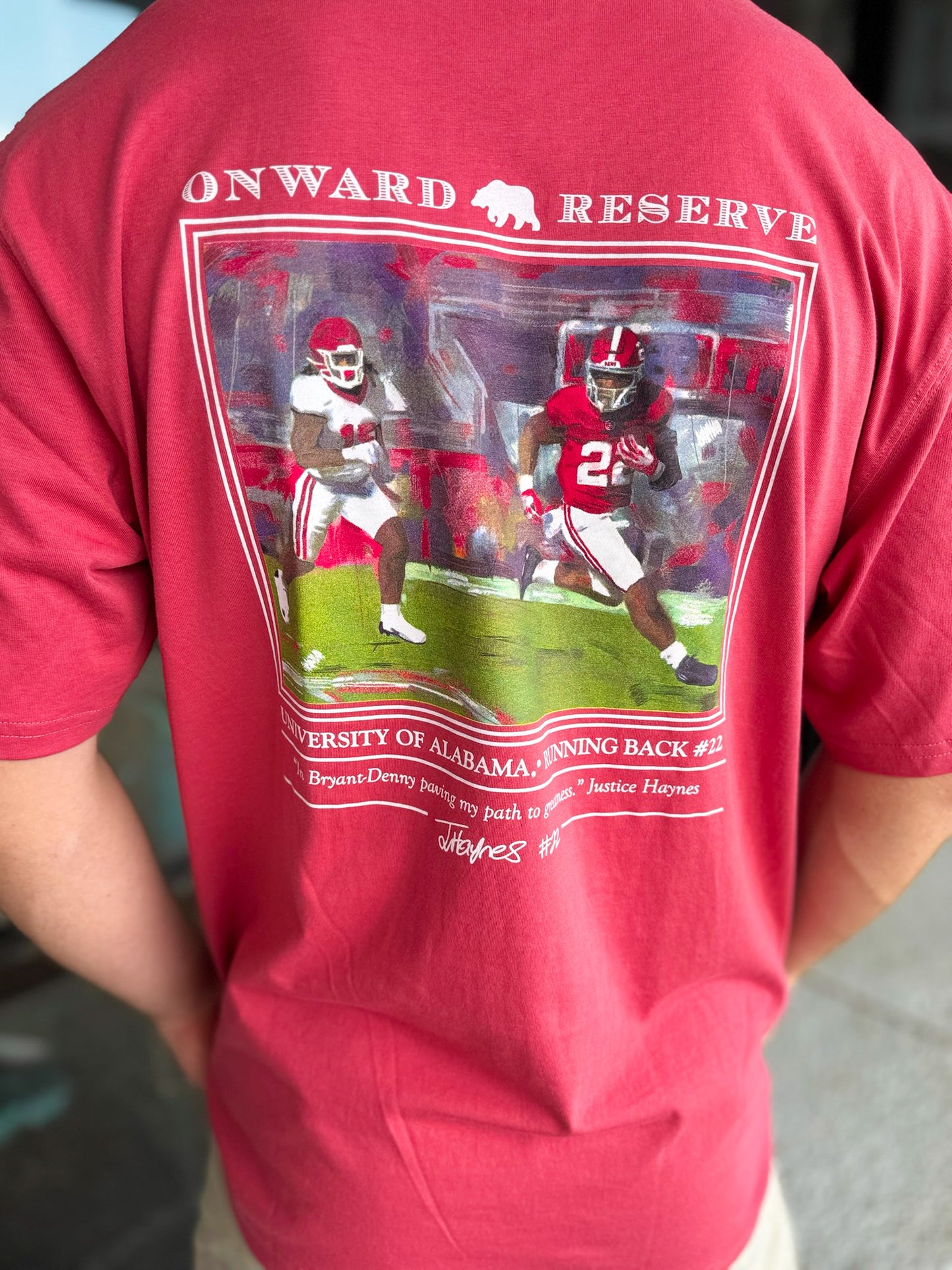 Justice Haynes Tee-Washed Red