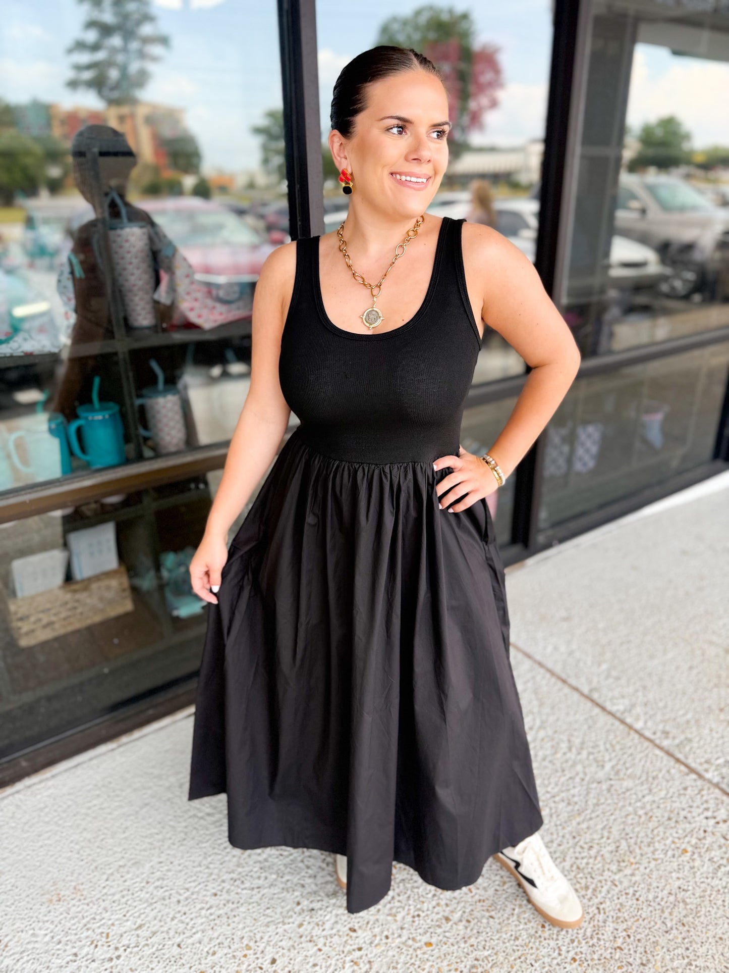 Over With Dress - Black