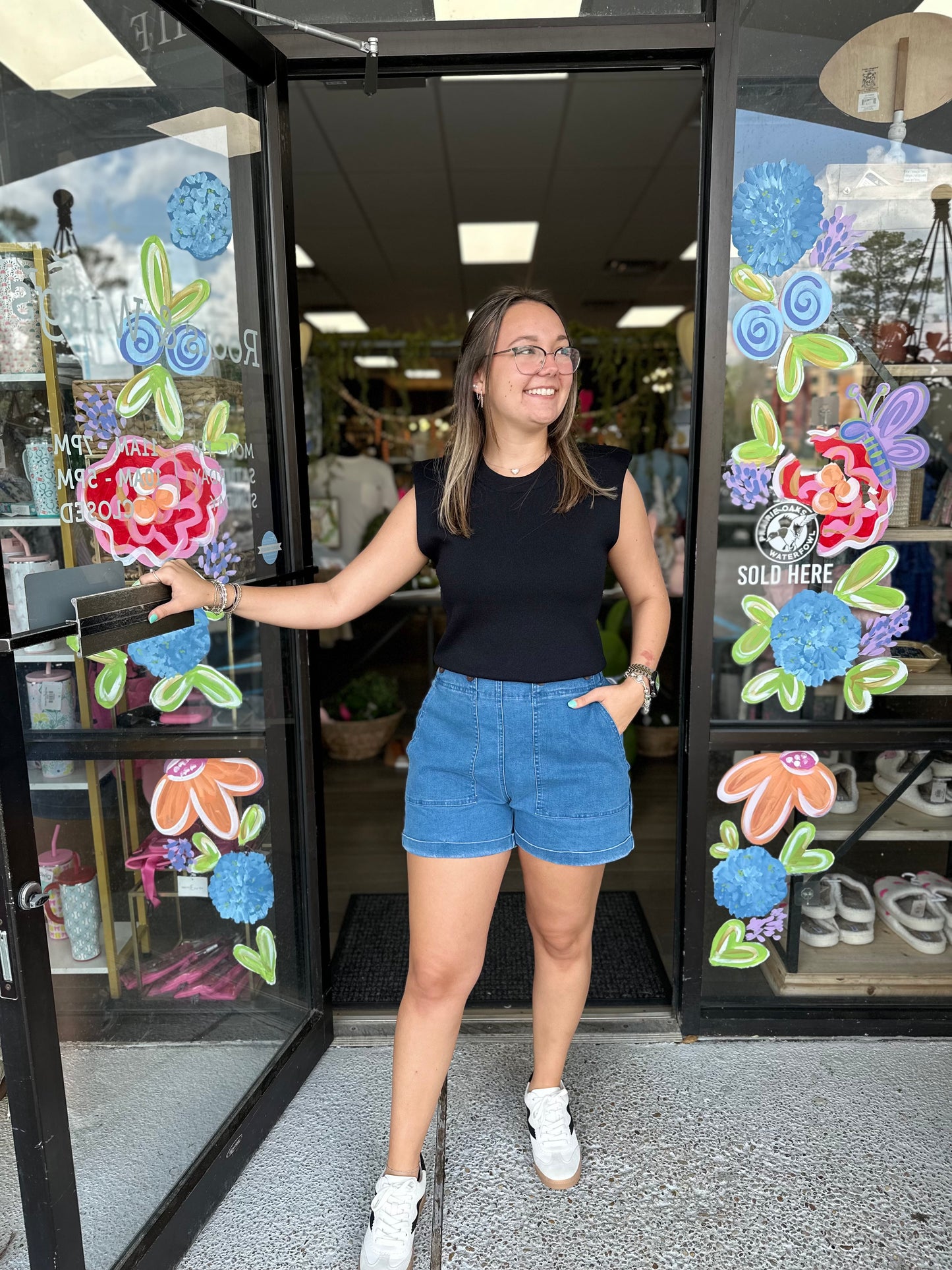 Cargo Denim Shorts