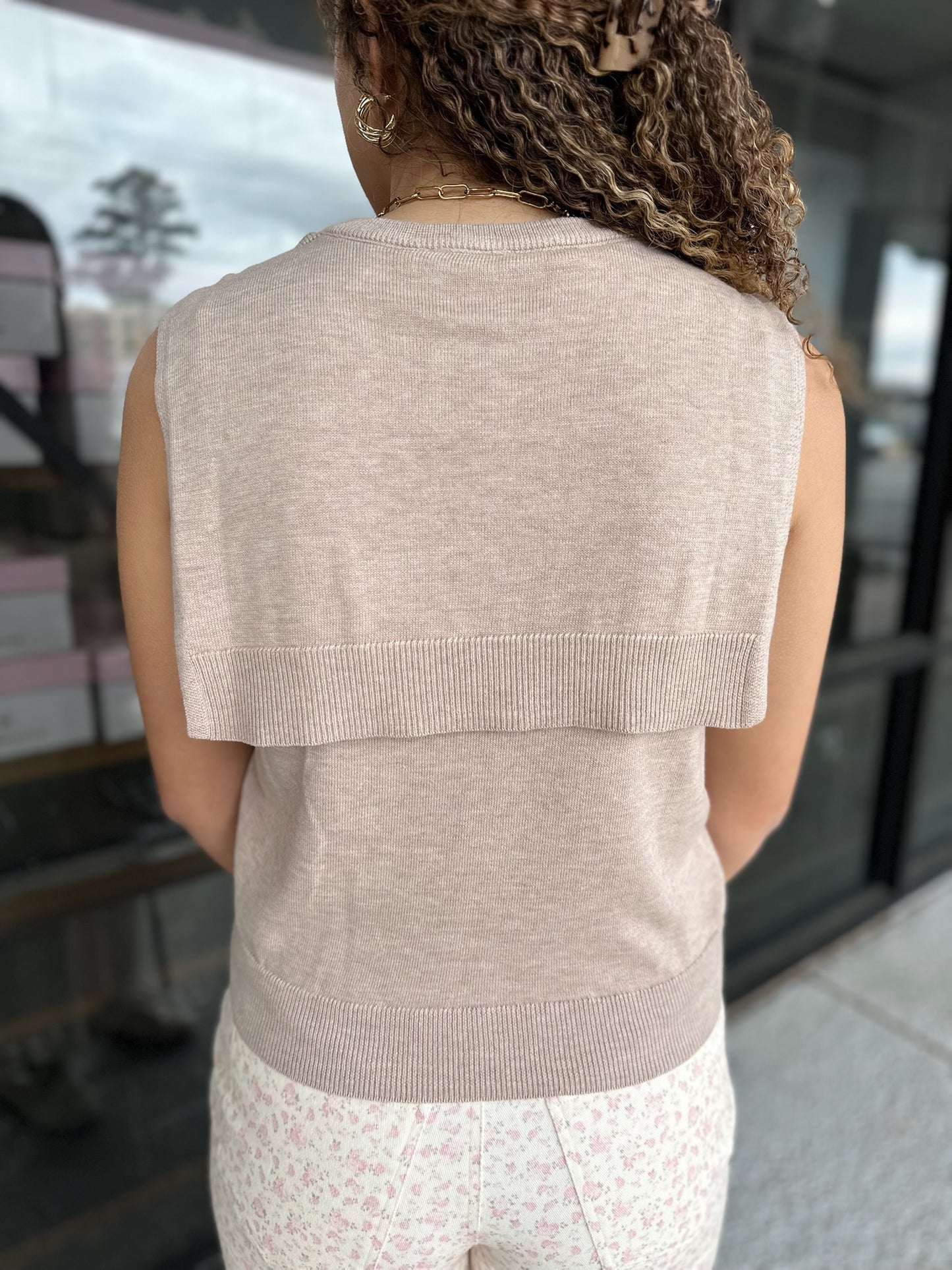 Wrapped Away Top - oatmeal