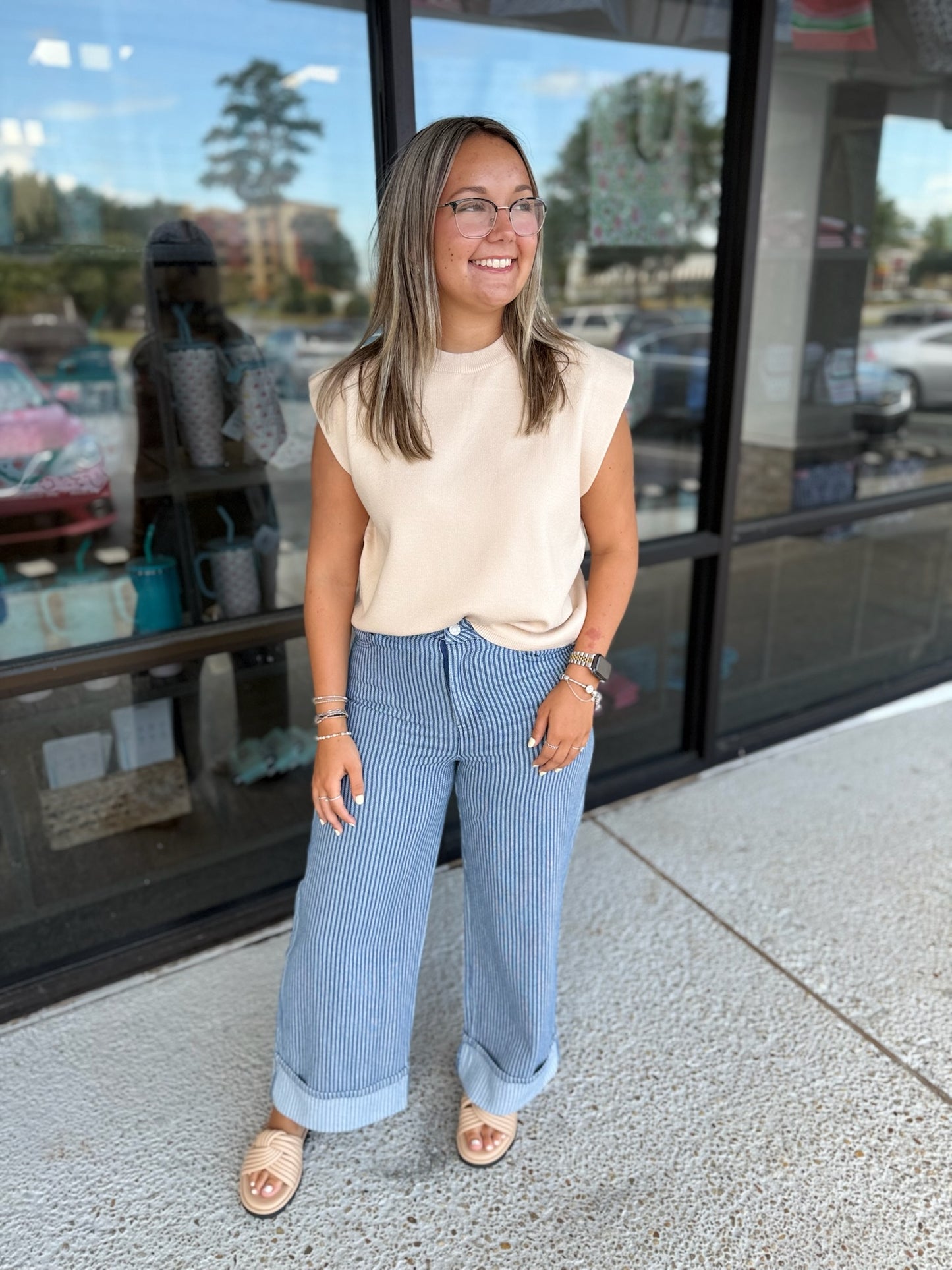 Striped Babe Denim