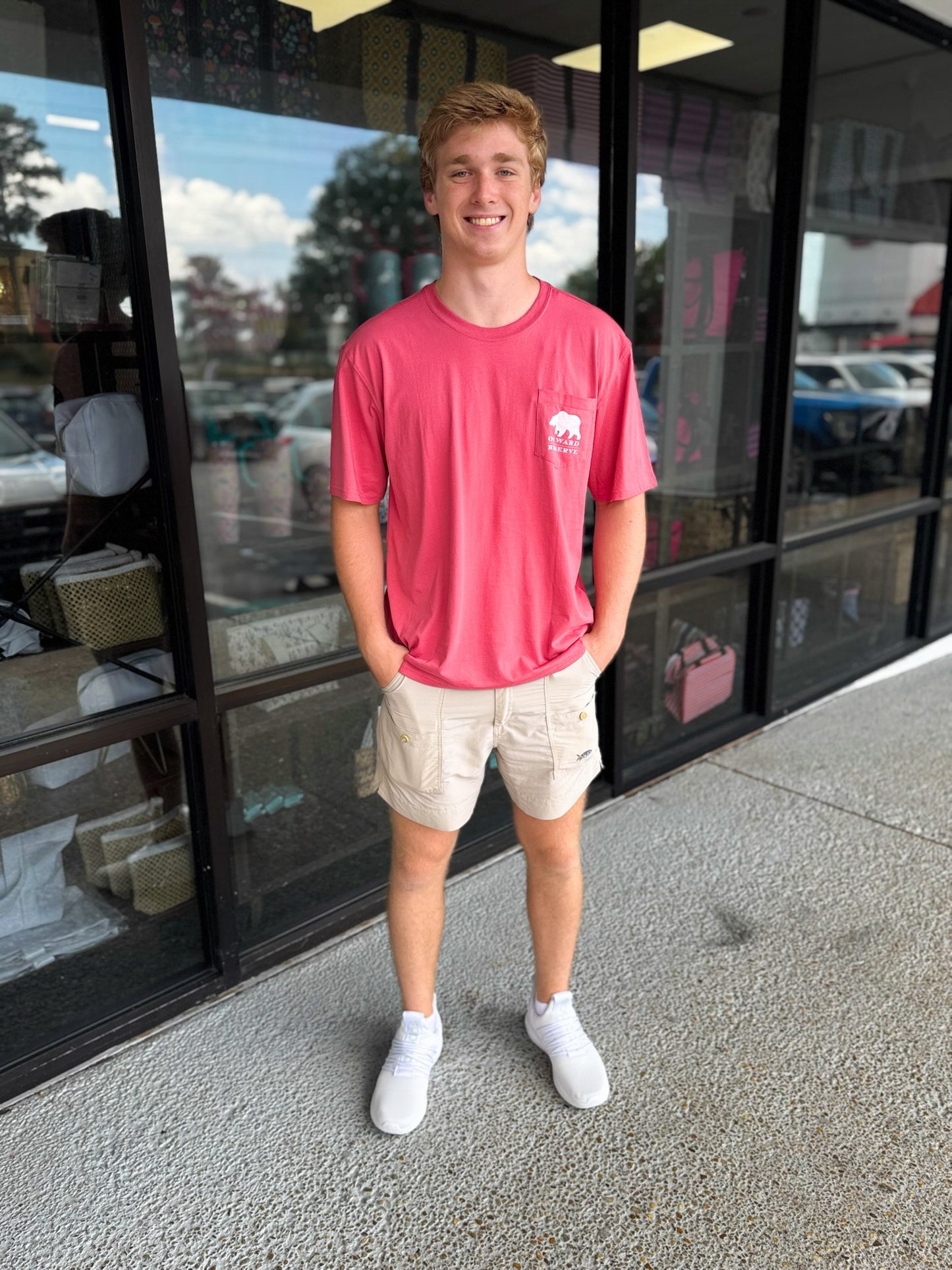 Brock Bowers Tee- Washed Red