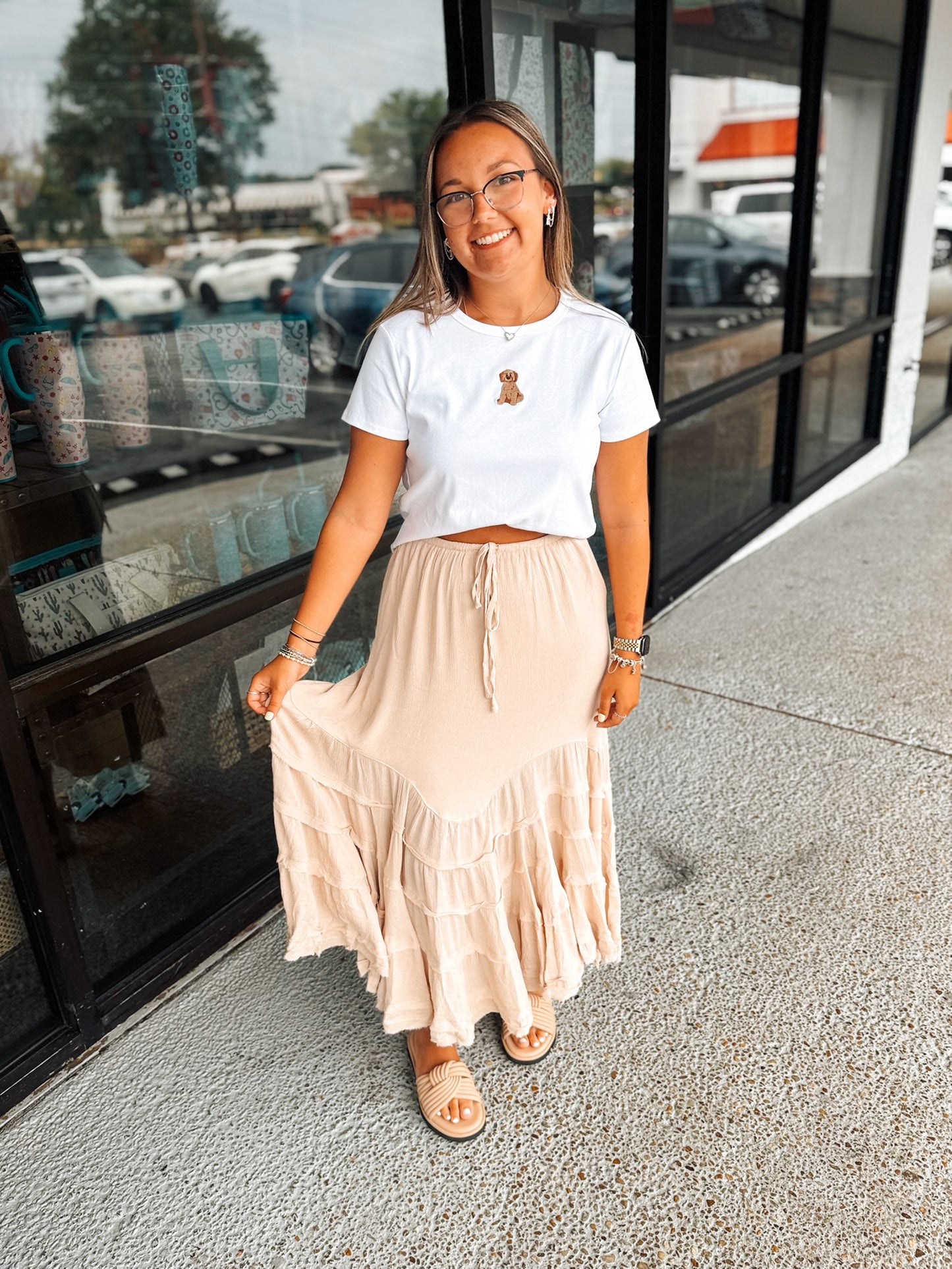 Keep Swingin’ Skirt - Natural