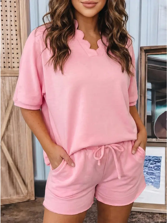 Scallop Set - pink