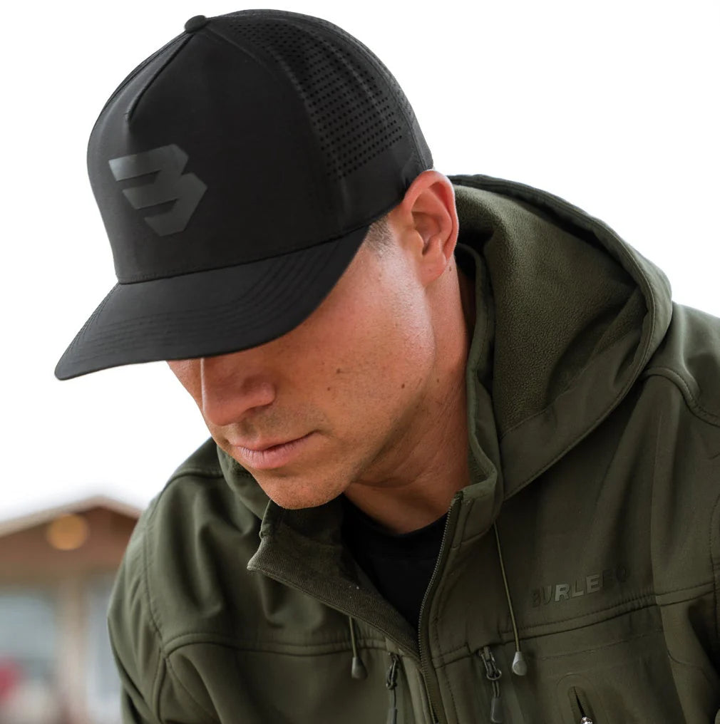 ALL black Flying B Logo Performance Cap