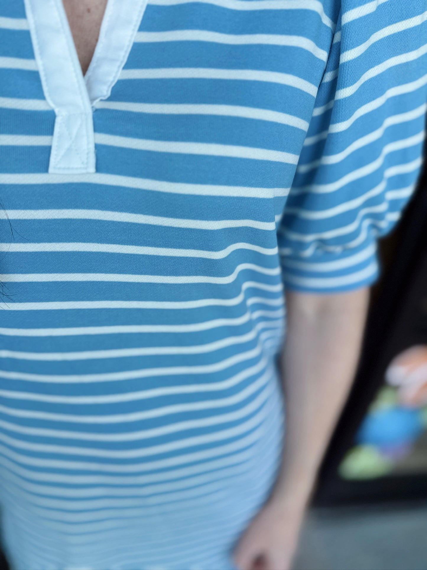 Sandra Striped Mini-Blue