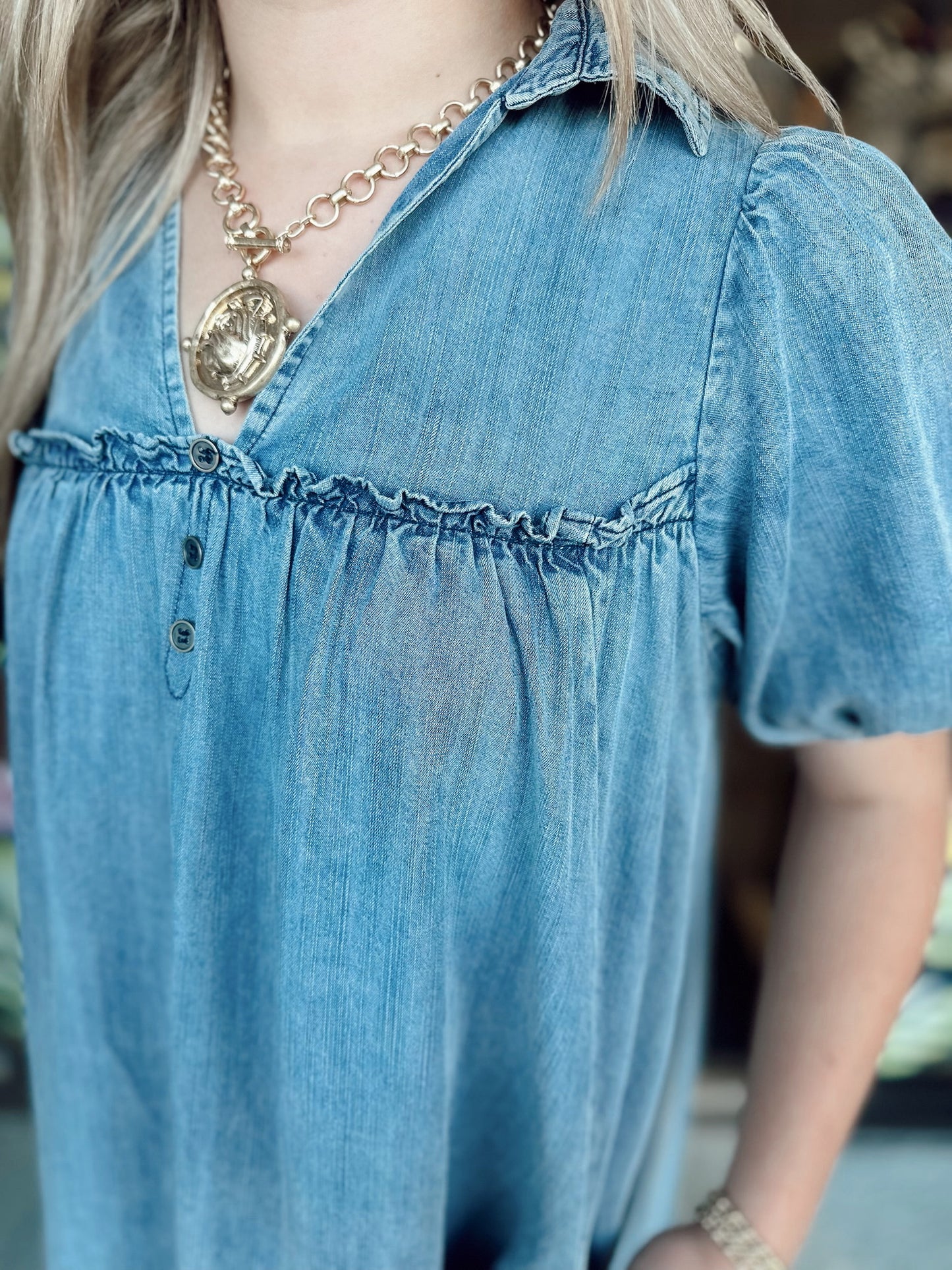 Swaying Denim Mini
