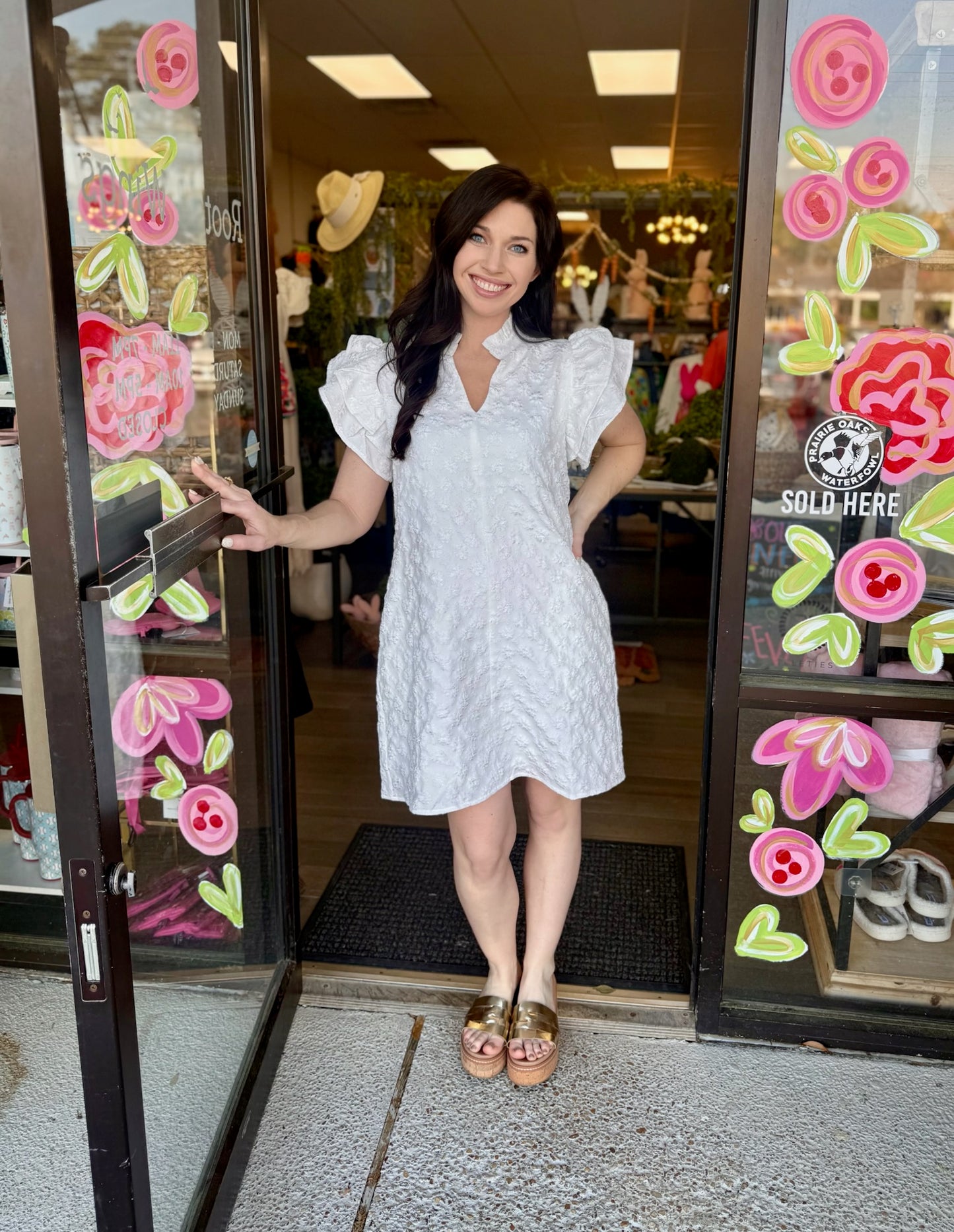 Didn’t Write Mini Dress - White