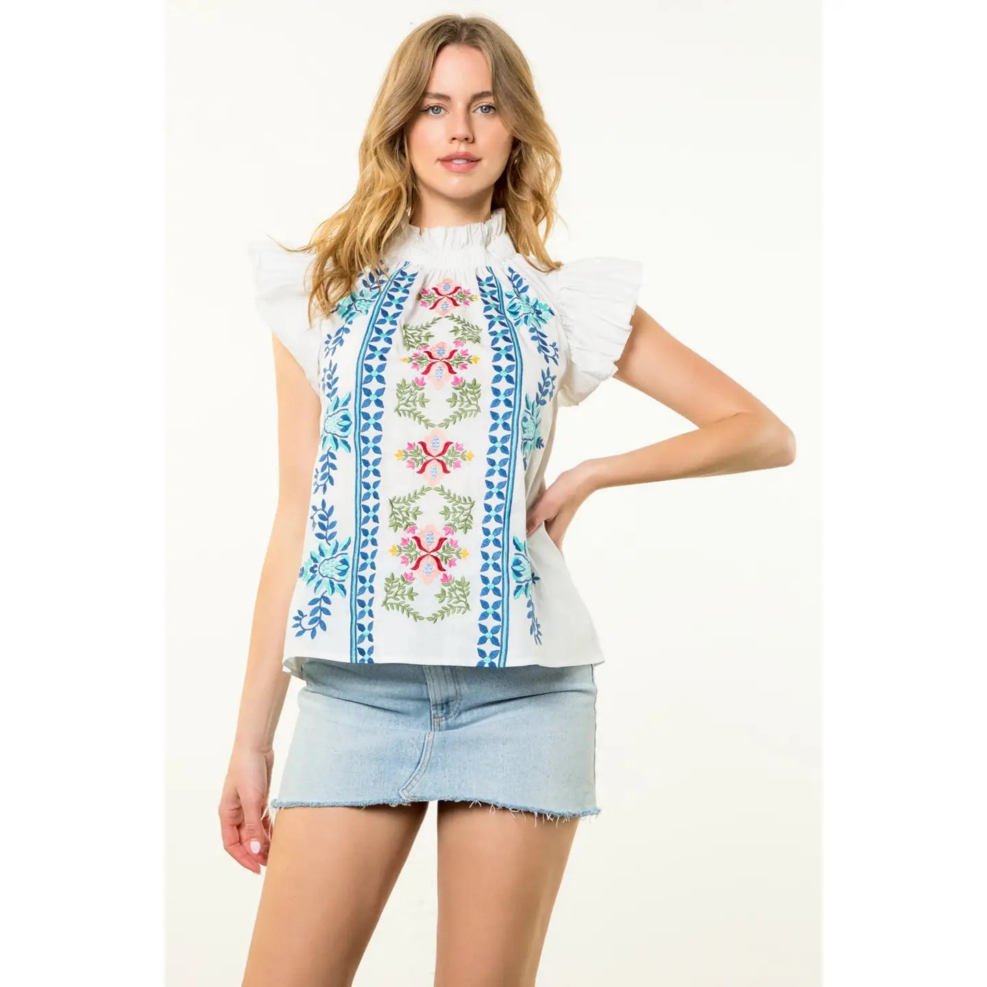 Had It Right Top - White Mix