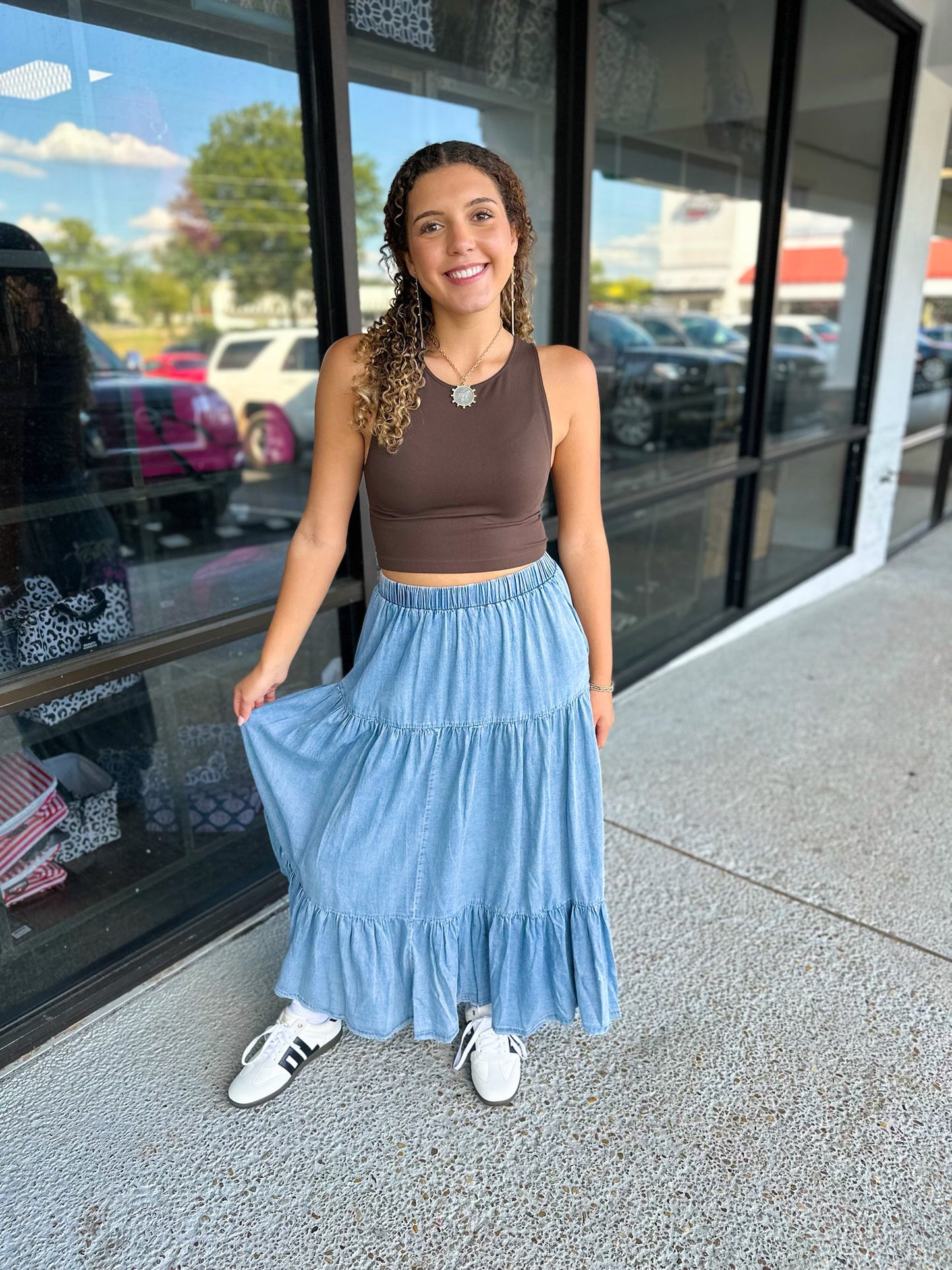 Denim Darlin’ Maxi Skirt
