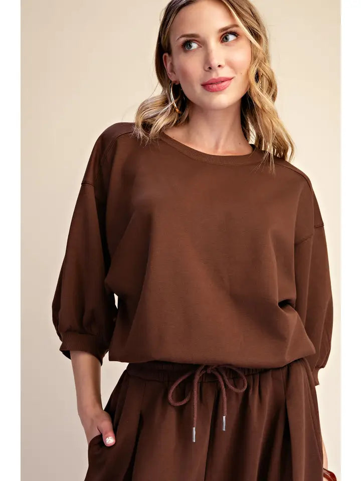 Bubble Bubble Top - Brown