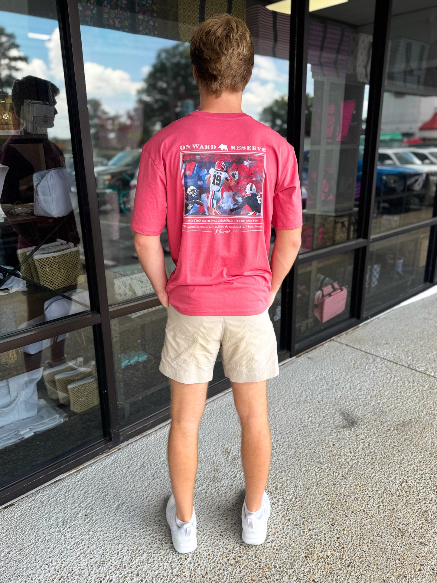 Brock Bowers Tee- Washed Red