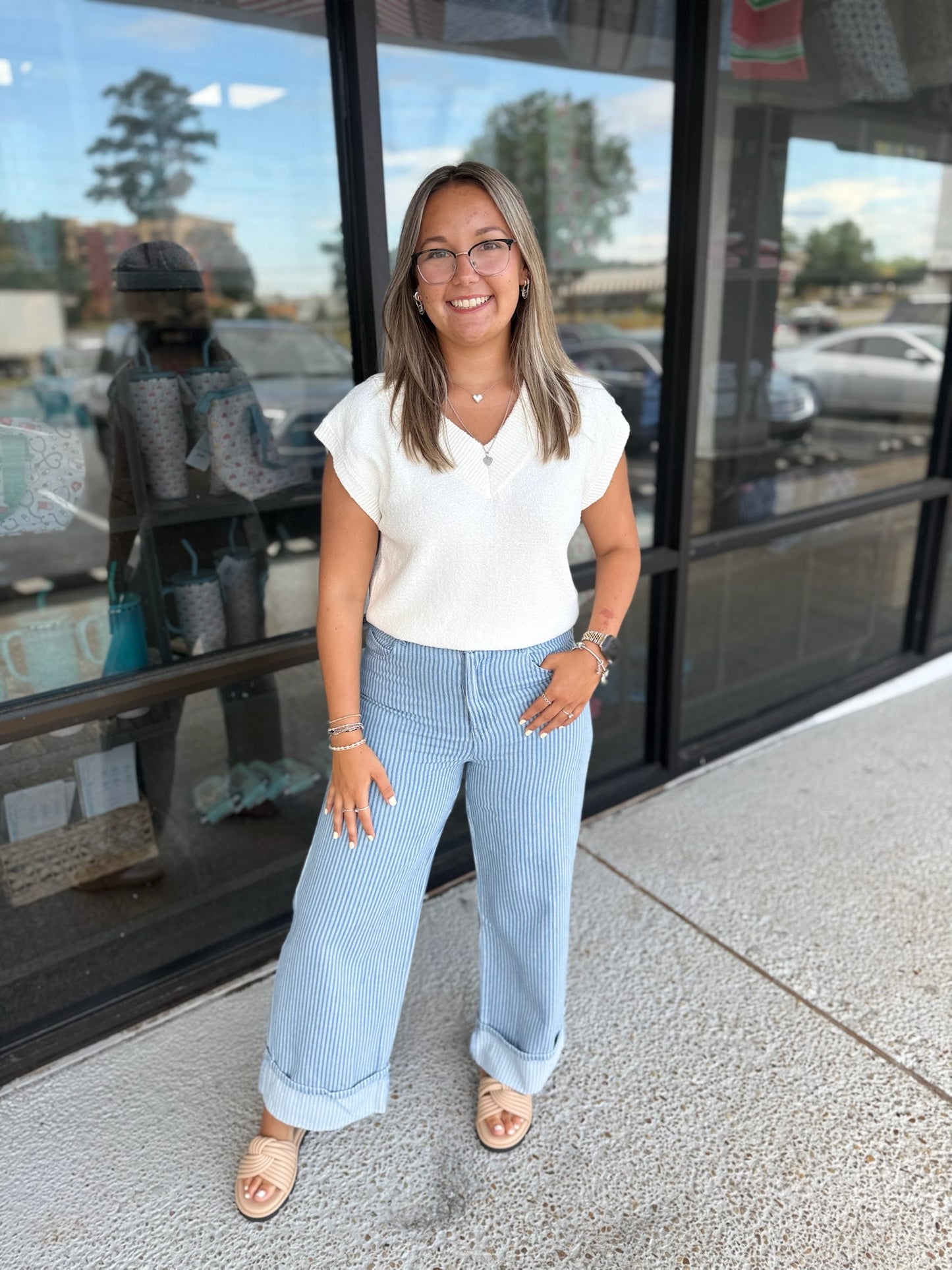 Striped Babe Denim