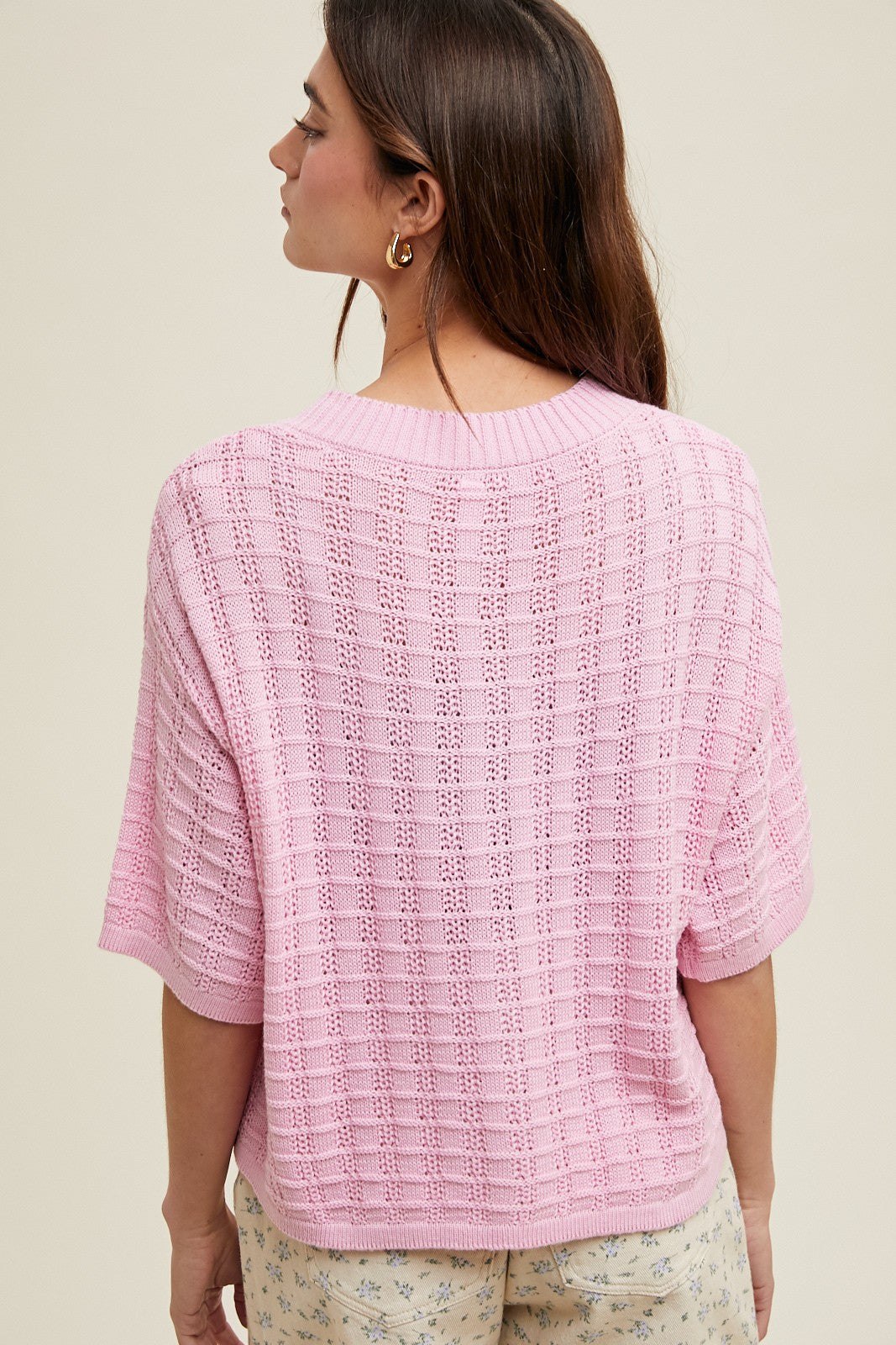 Textured Button up- Ballet