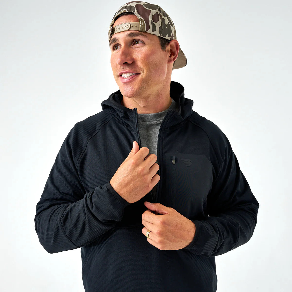 Black Blaze Tech Quarter Zip