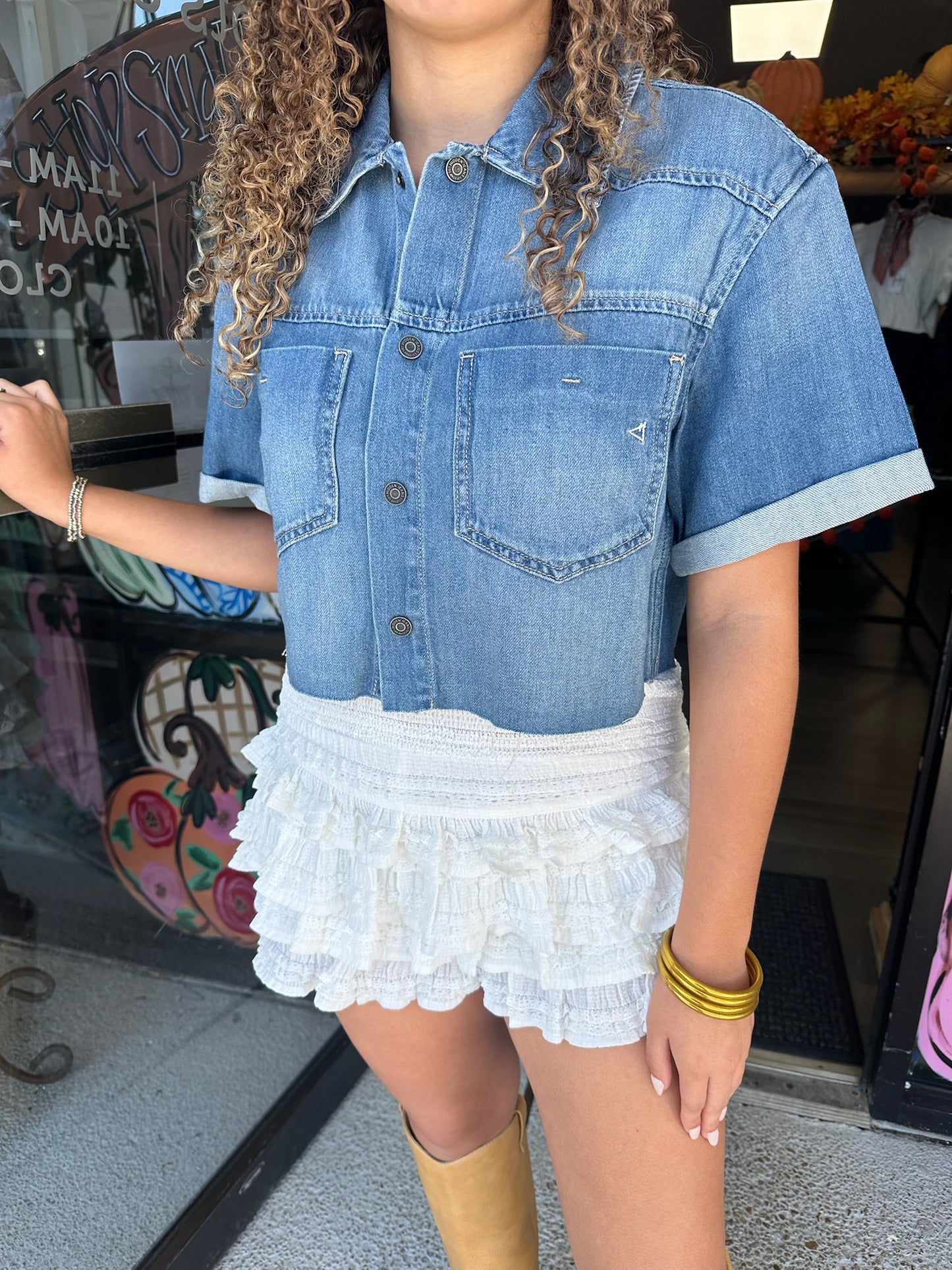 Ruffled Away Skort