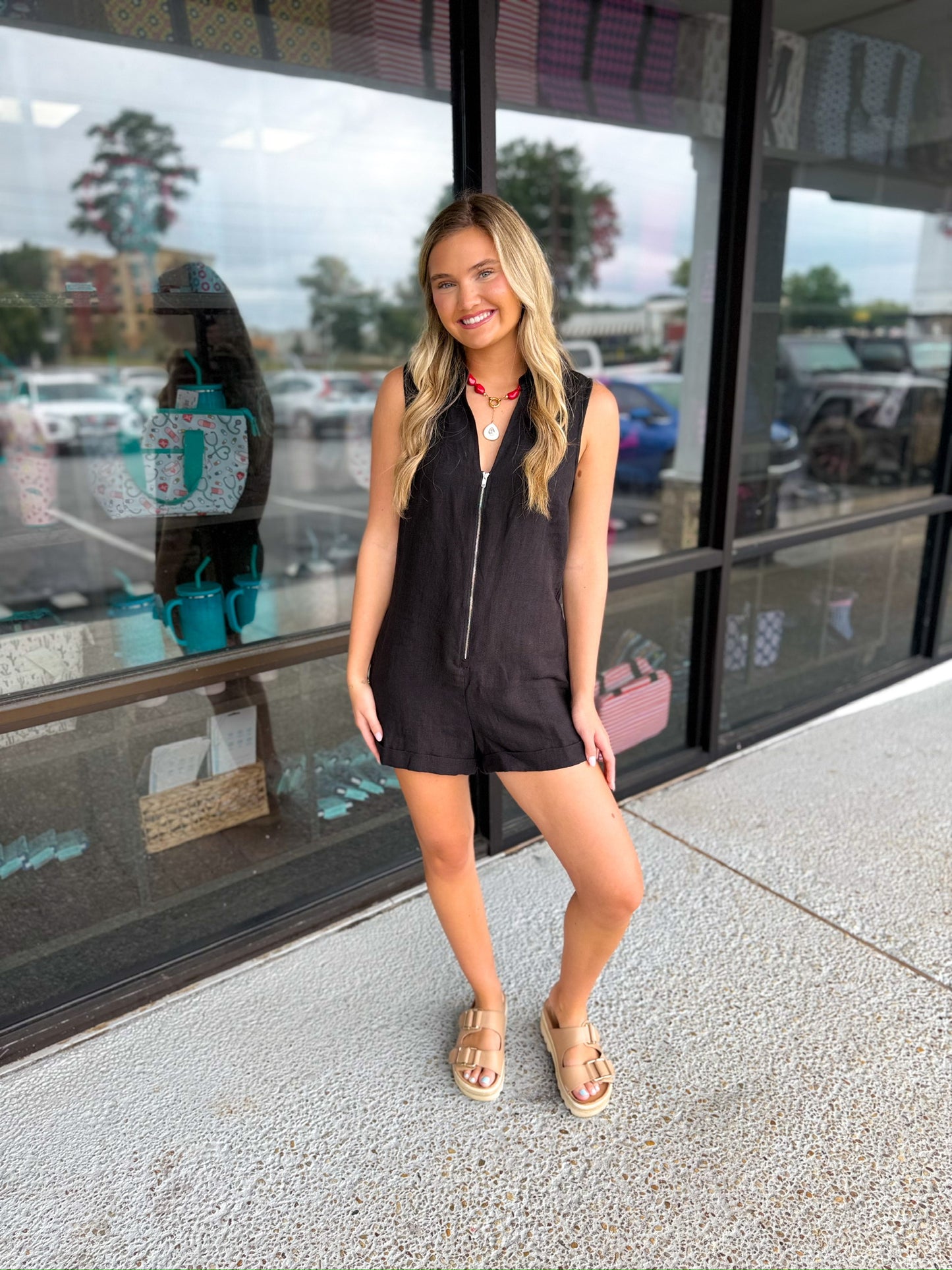 Haisley Zip Up Romper
