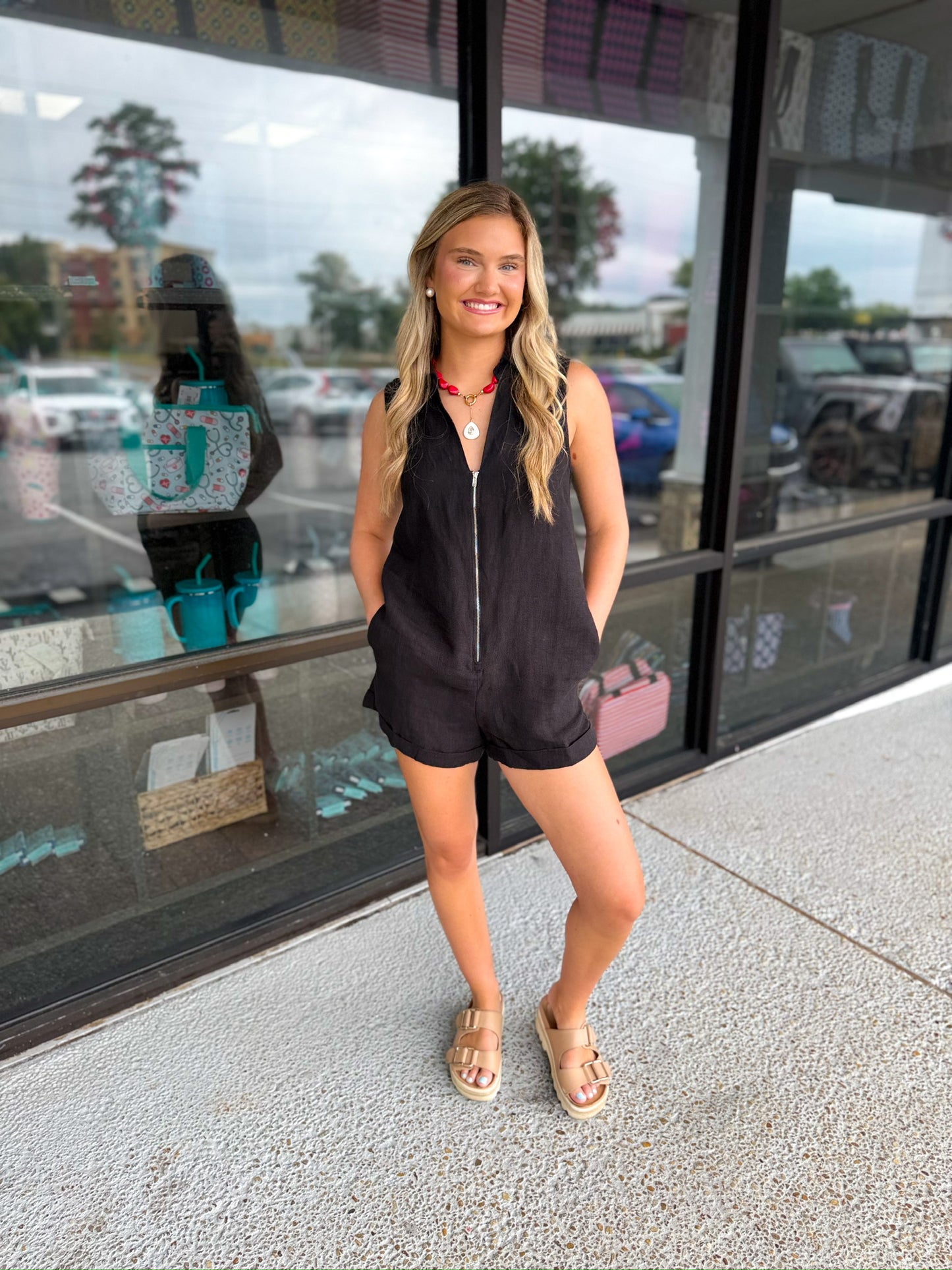 Haisley Zip Up Romper