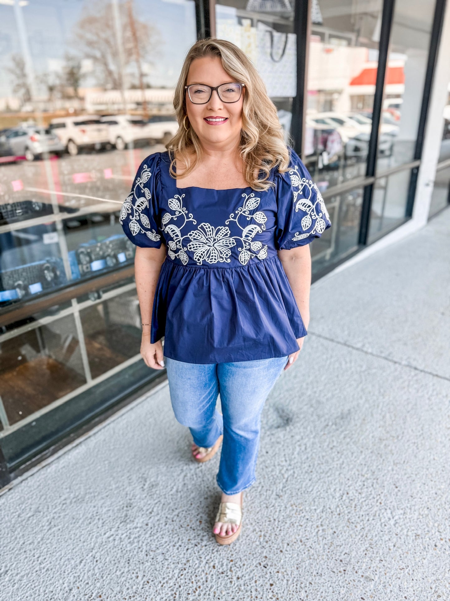 Take Me Away Top - Navy