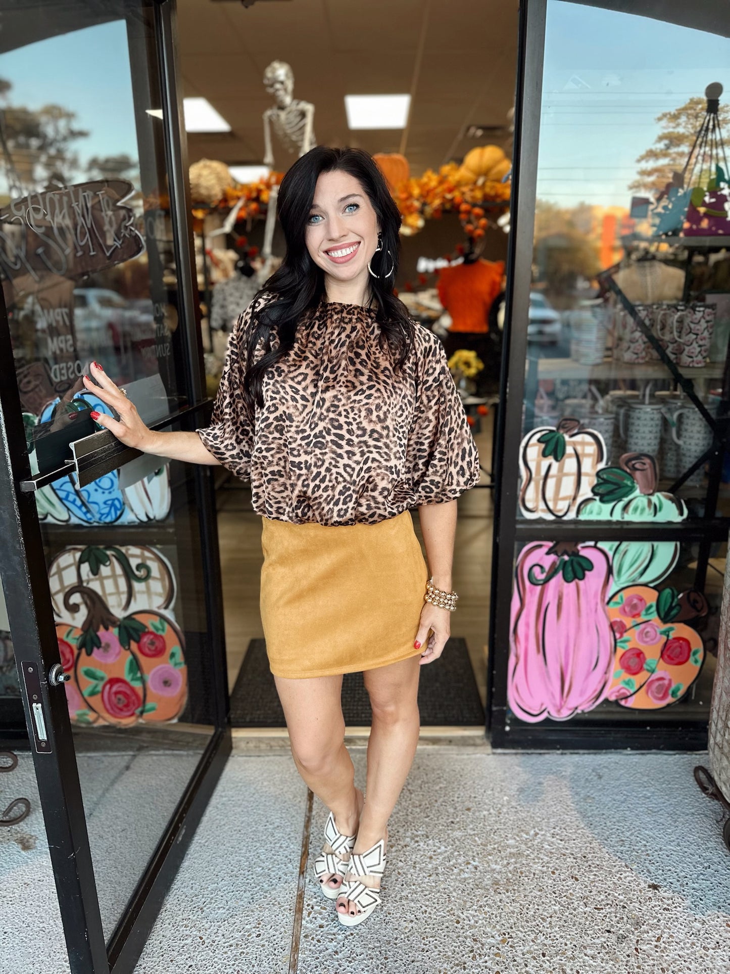 Cilly Leopard Top