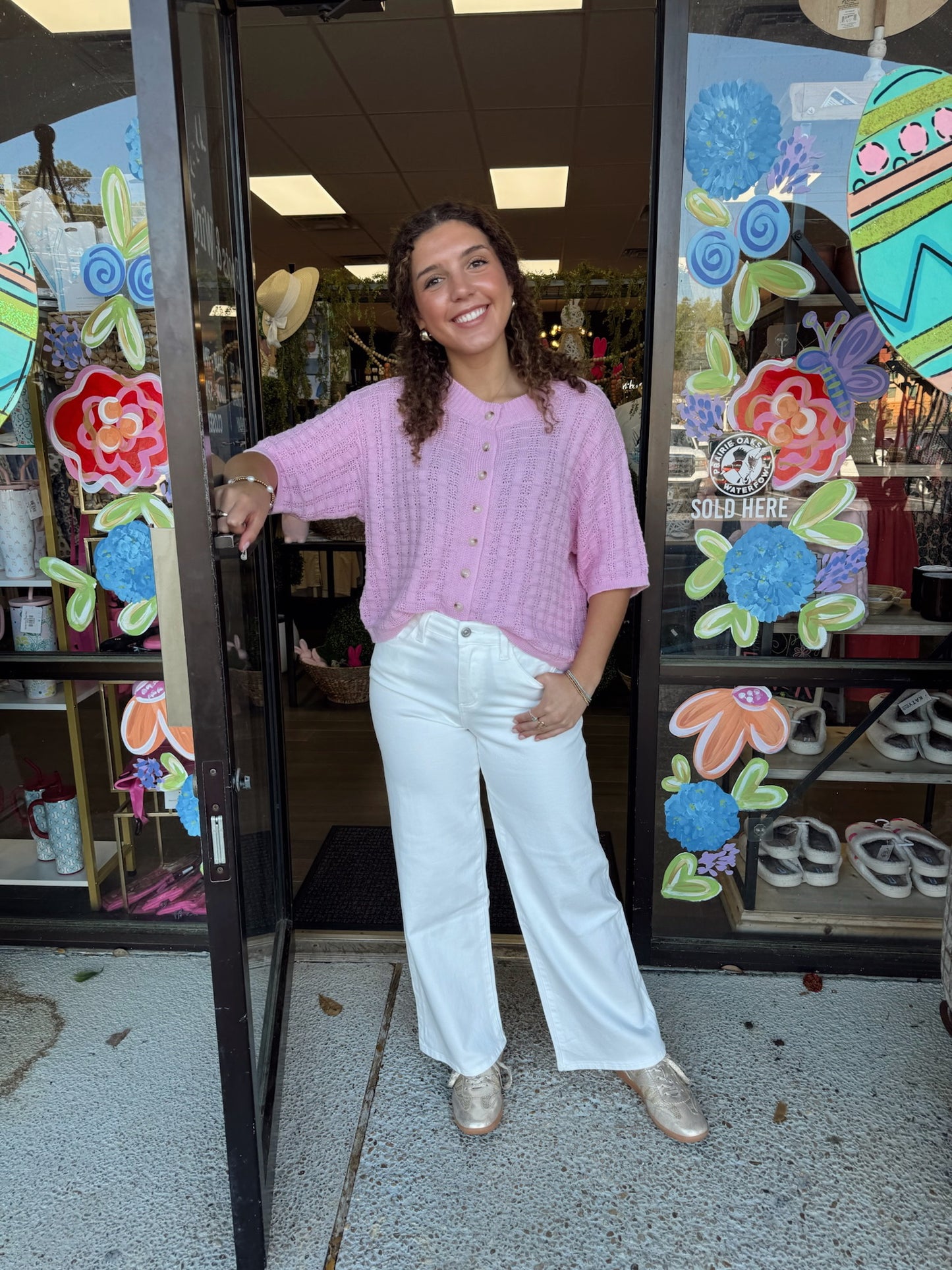 Textured Button up- Ballet
