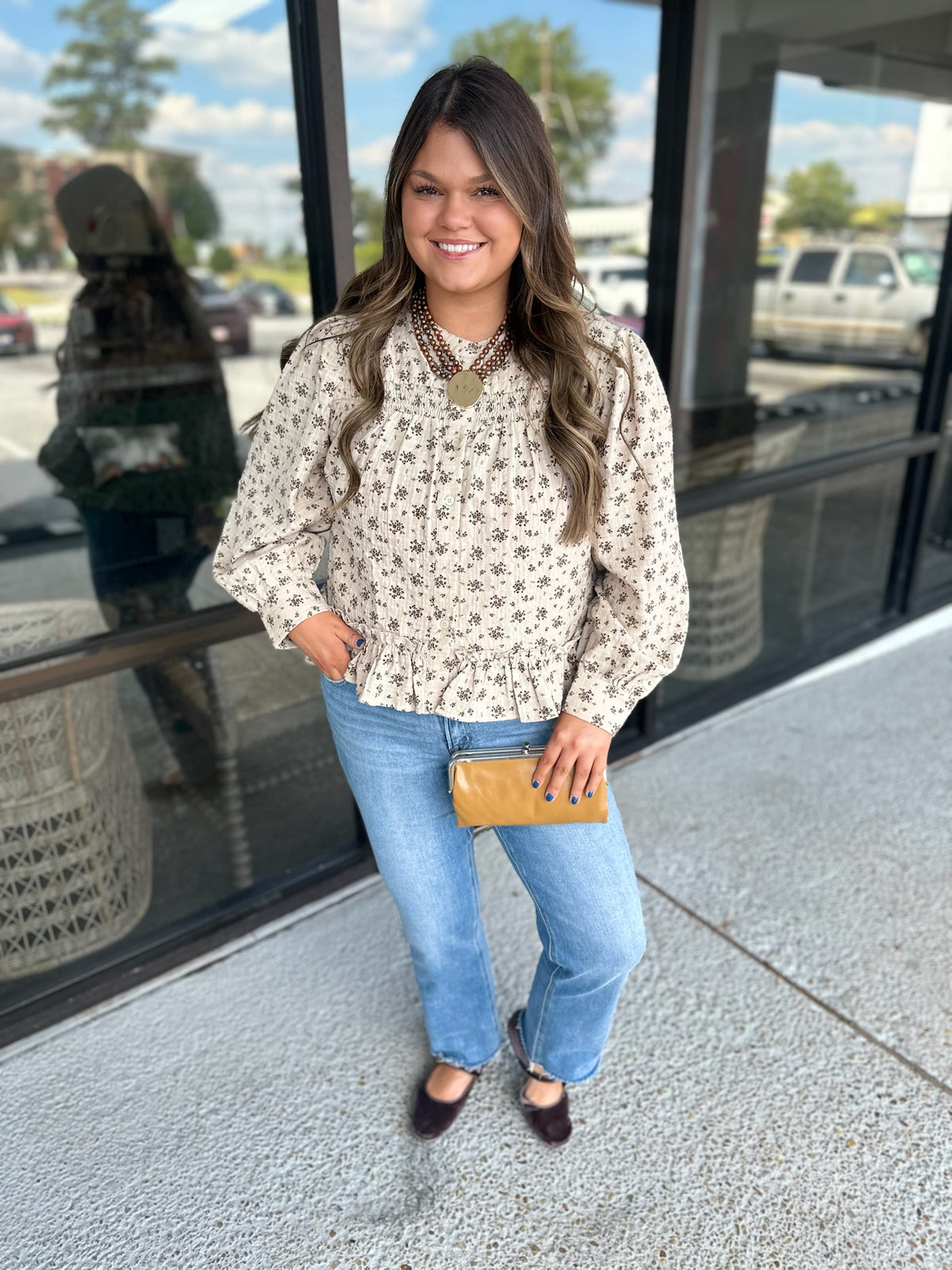 Southern Belle Top - brown/mocha