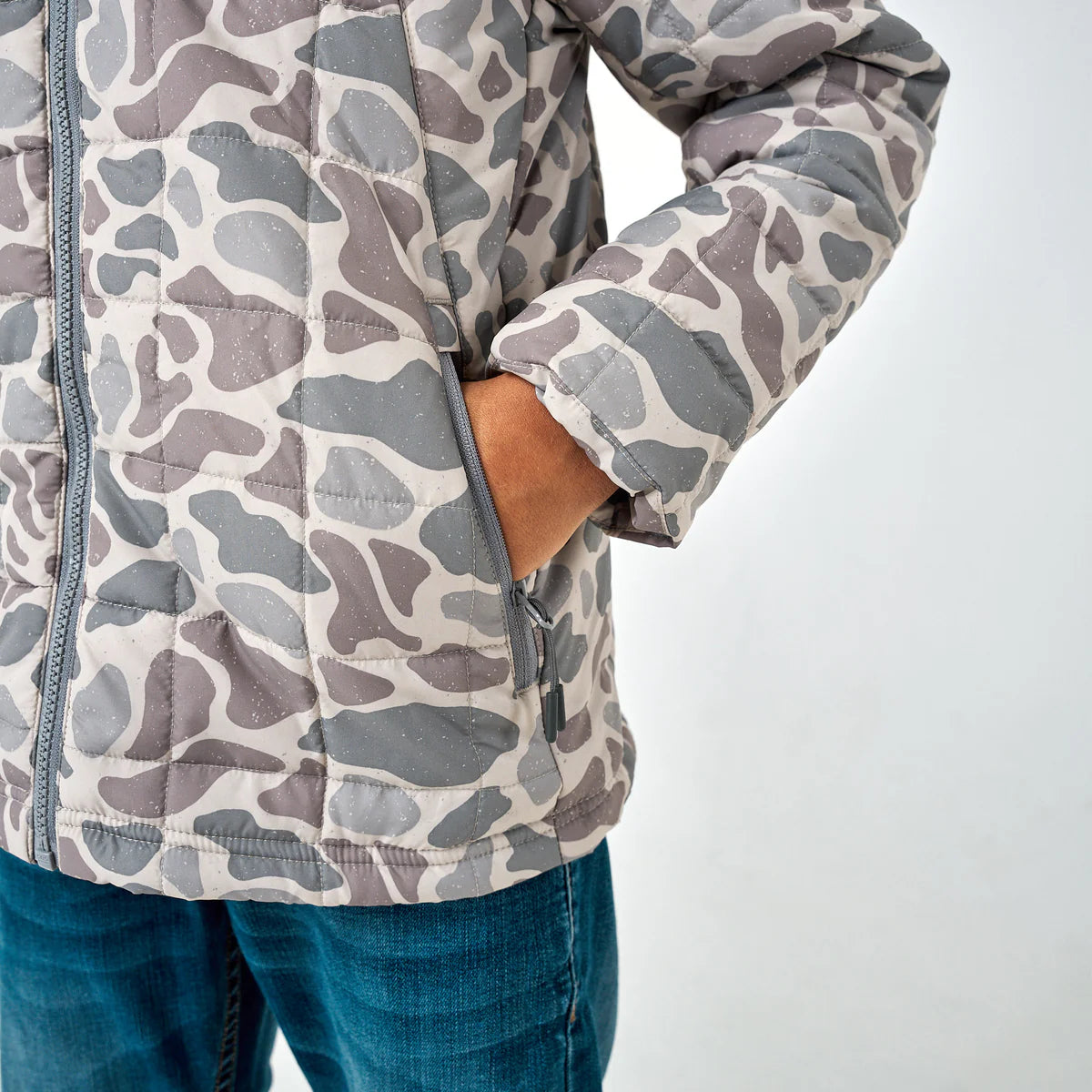 YOUTH Classic Deer Camo Puffer Jacket