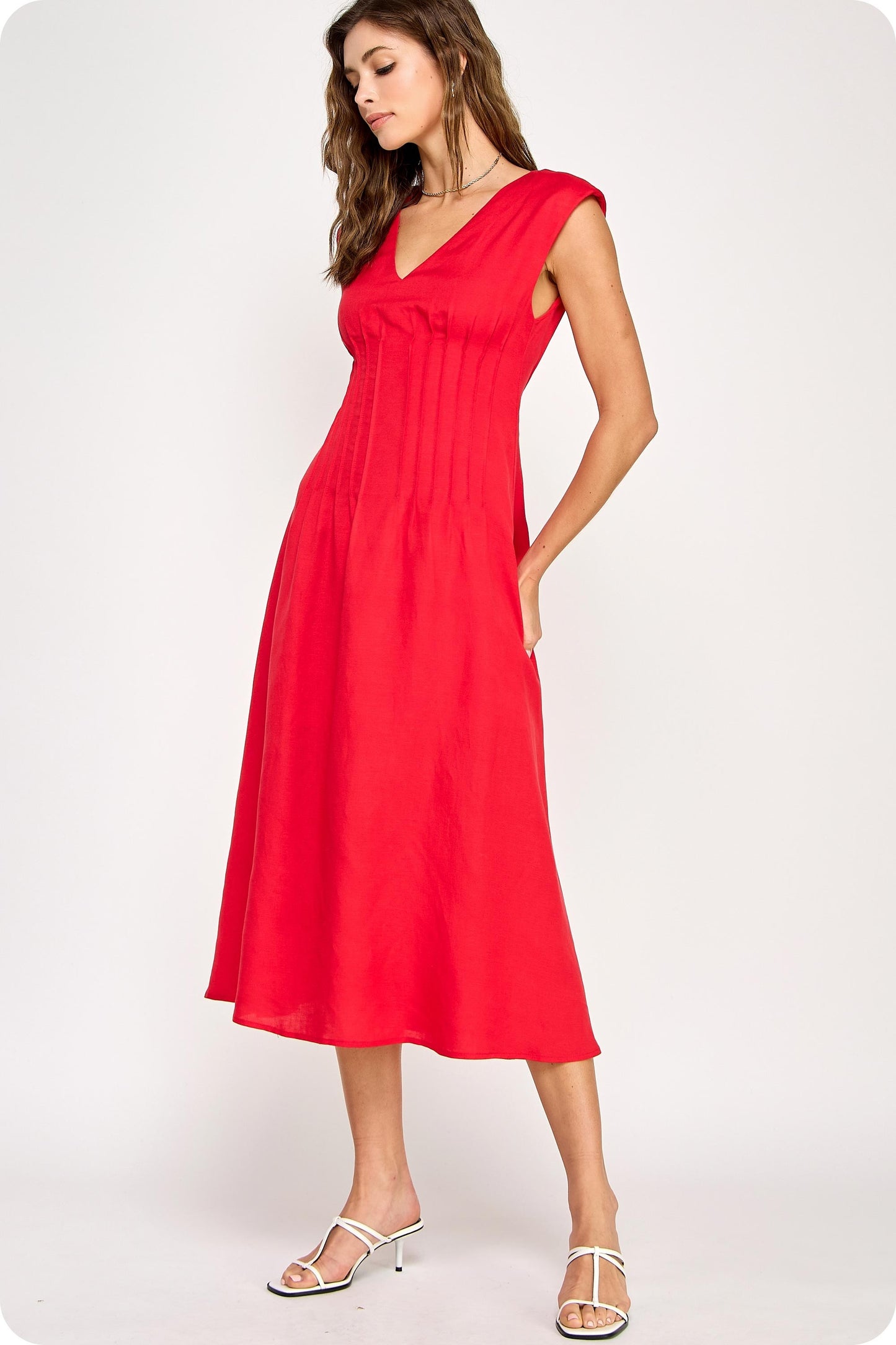 Pintucked Kiss Midi