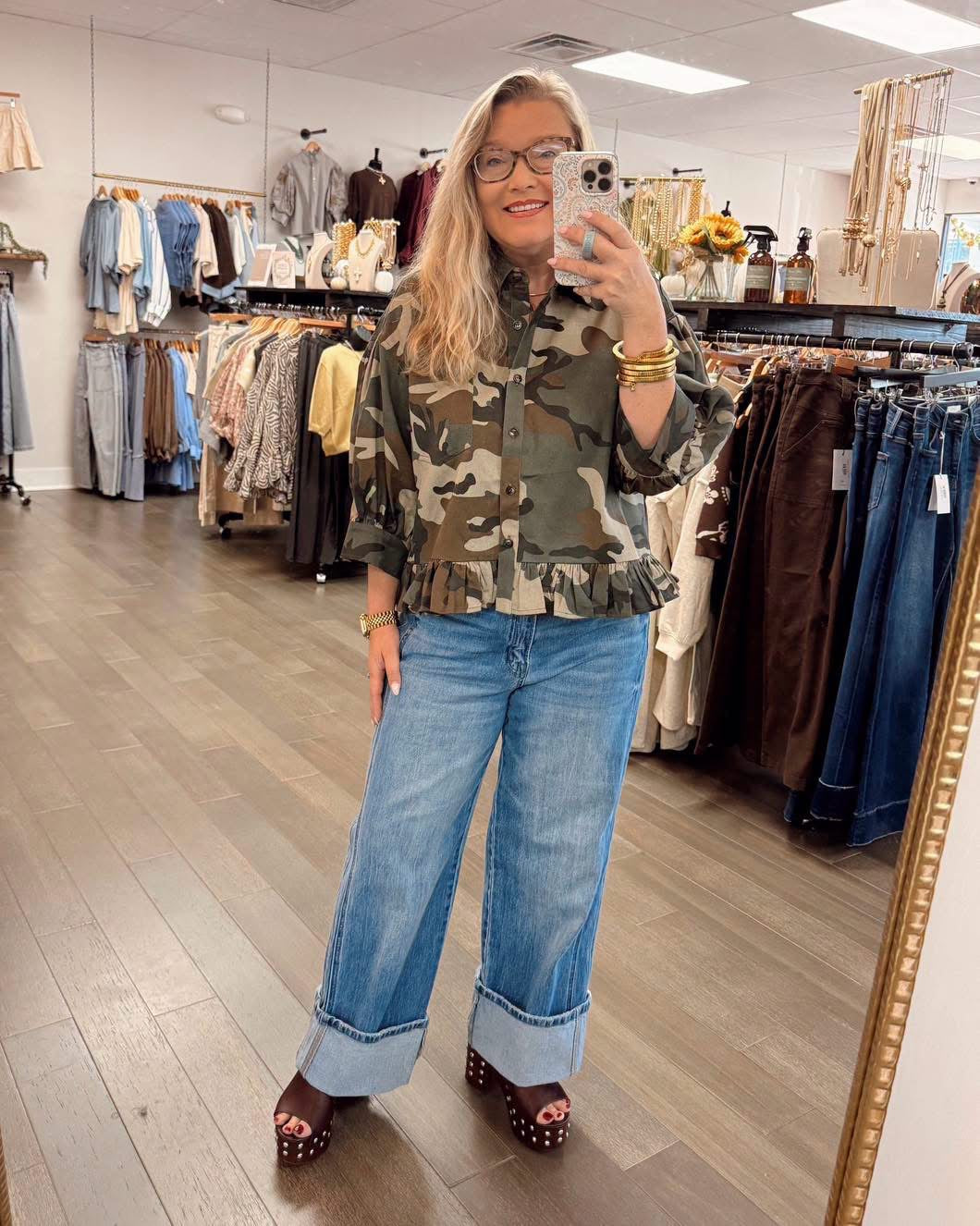 Camo Please Top
