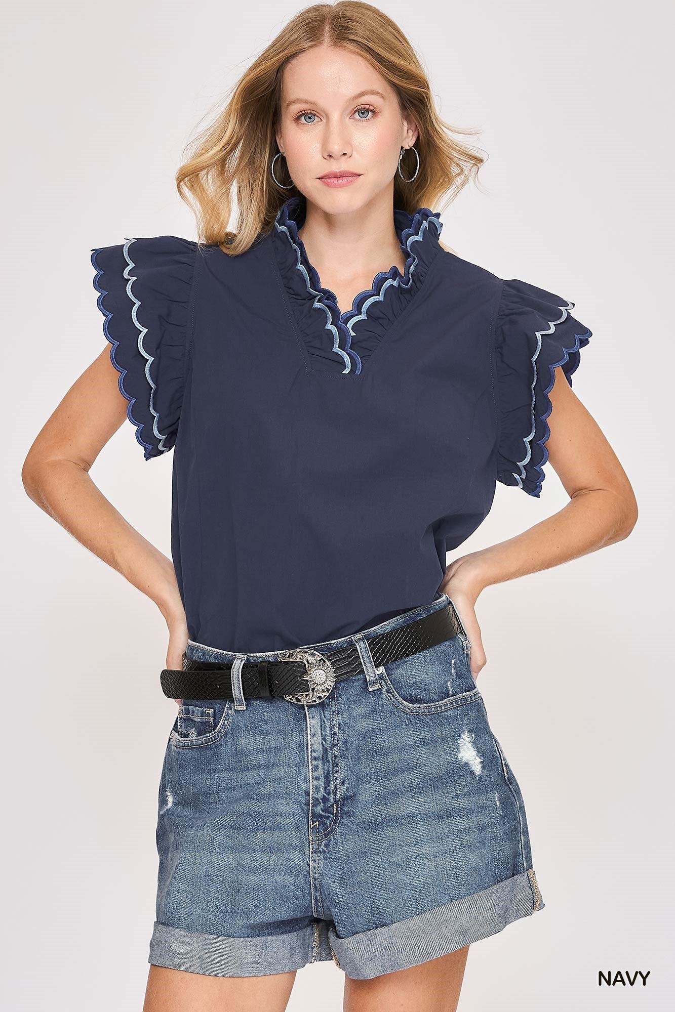 Misty Scalloped Ruffle